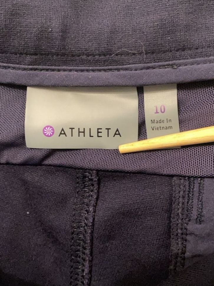 Athleta Size 10 Navy Blue Zip Pocket Skinny Pants 6