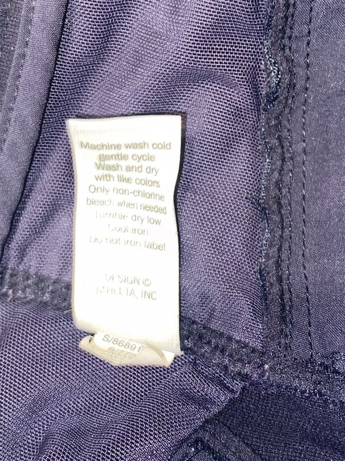 Athleta Size 10 Navy Blue Zip Pocket Skinny Pants 9
