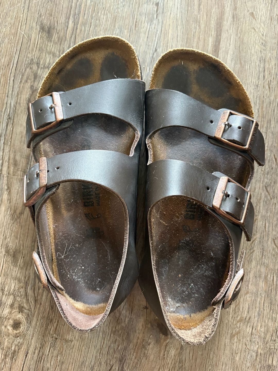 Birkenstock Arizona Leather Sandals Dark Brown 2