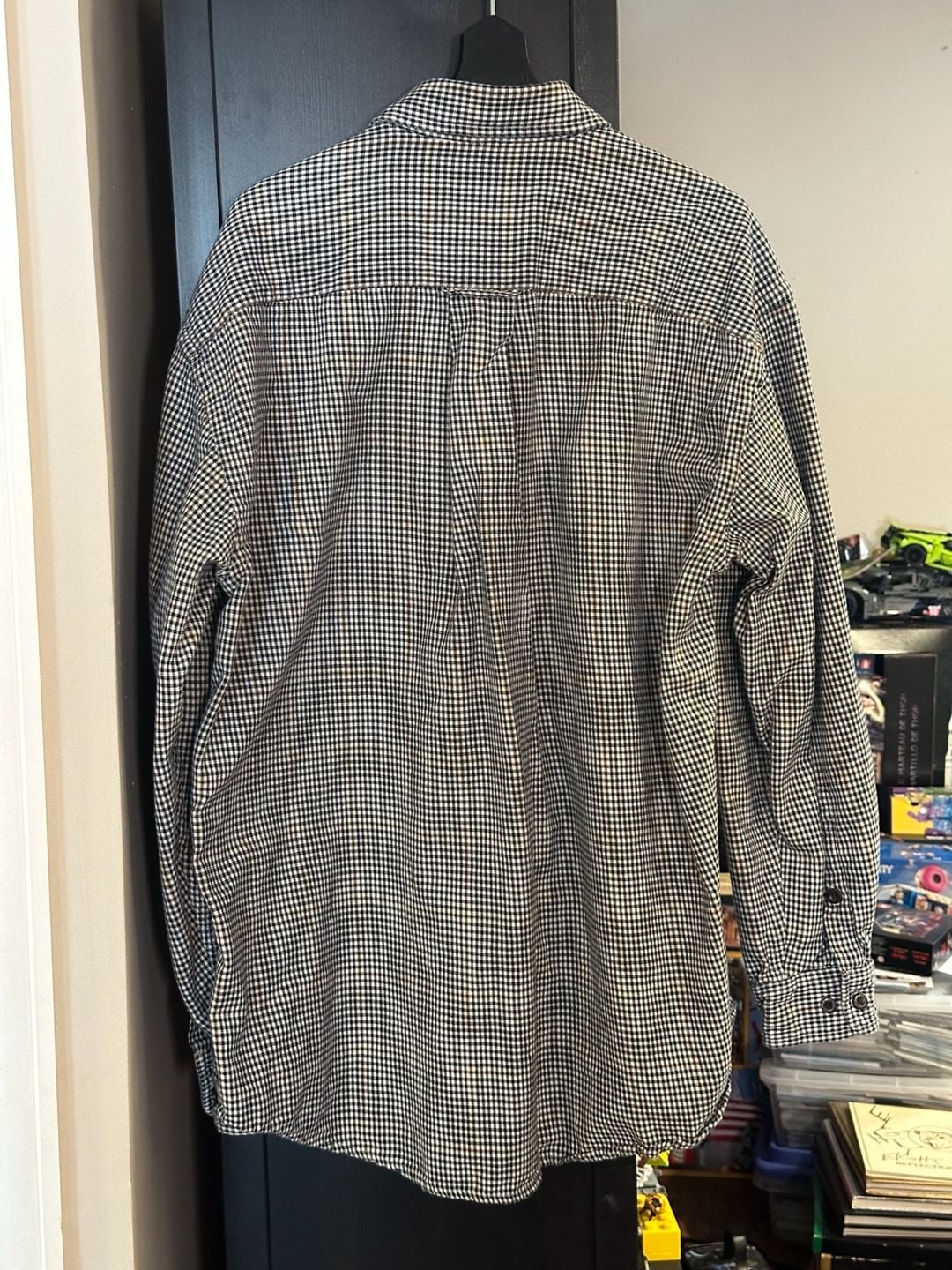 Orvis Men's XL Long Sleeve Button Down Shirt Houndstooth Pattern 3
