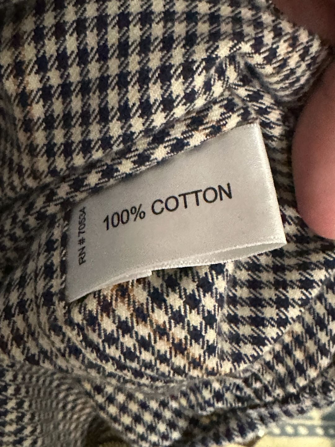 Orvis Men's XL Long Sleeve Button Down Shirt Houndstooth Pattern 6