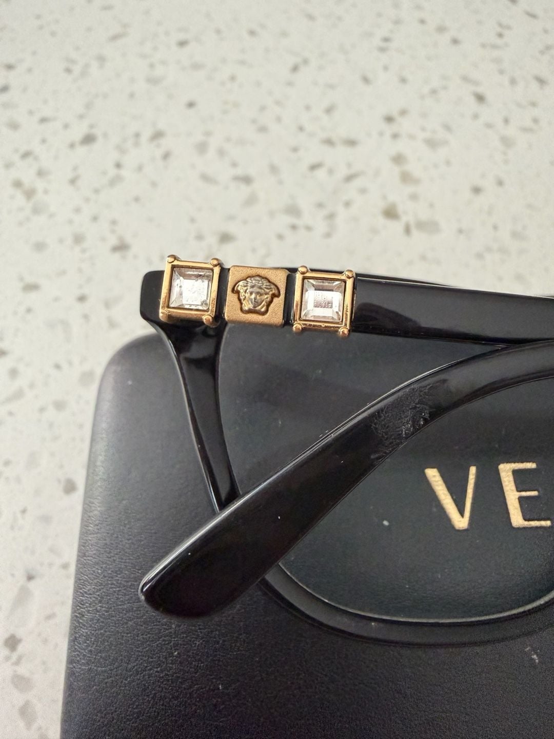 Versace MOD. 3213-B Eyeglasses Black Gold Medusa 54-17-140 6
