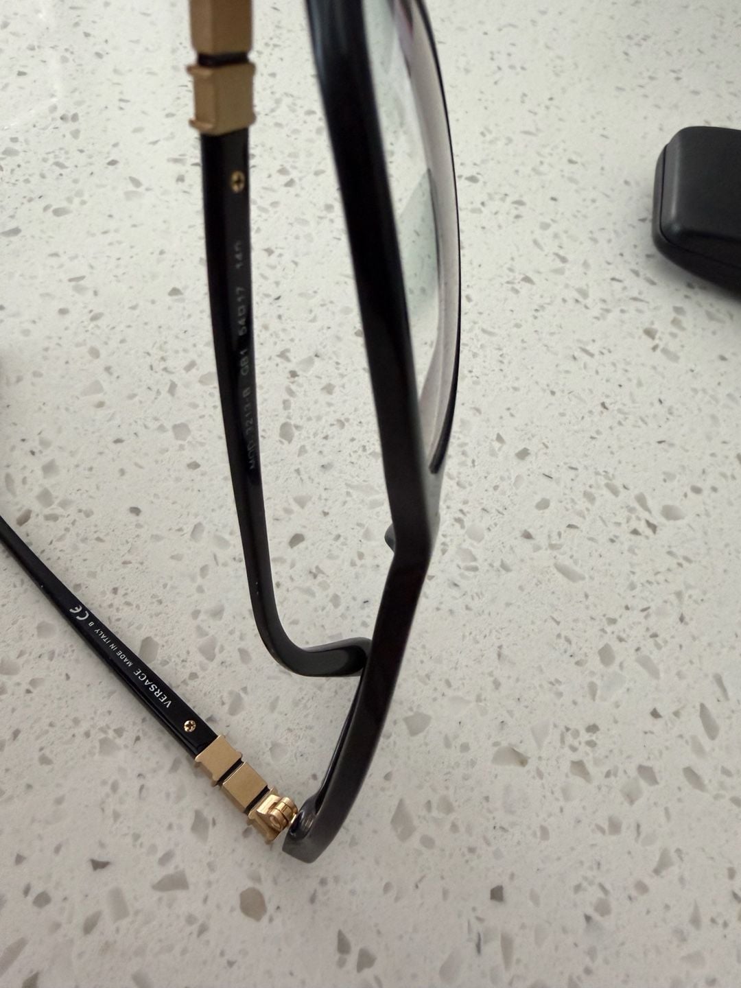 Versace MOD. 3213-B Eyeglasses Black Gold Medusa 54-17-140 7