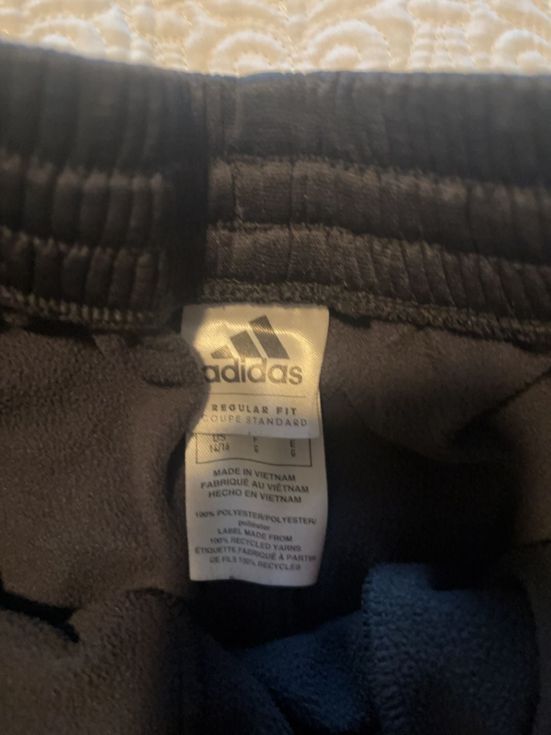 Adidas Boys Regular Fit Jogger Sweatpants Size L 14/16 5