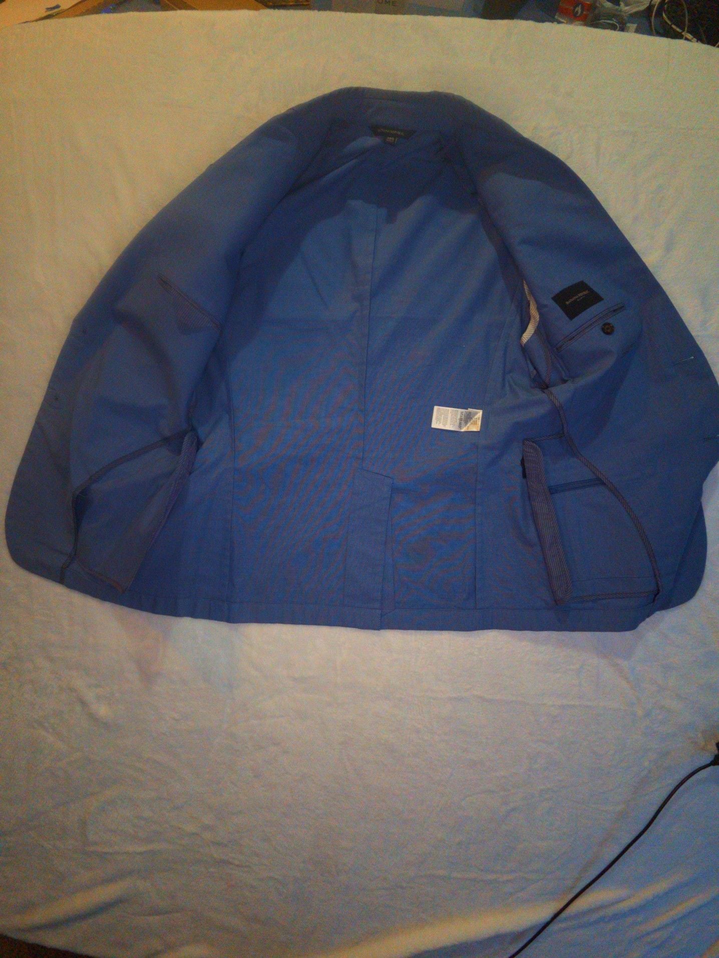 HUGO BOSS Men's Modern-Fit Superflex Jacket COLOR LIGHT BLUE SIZE 38R NEW 4