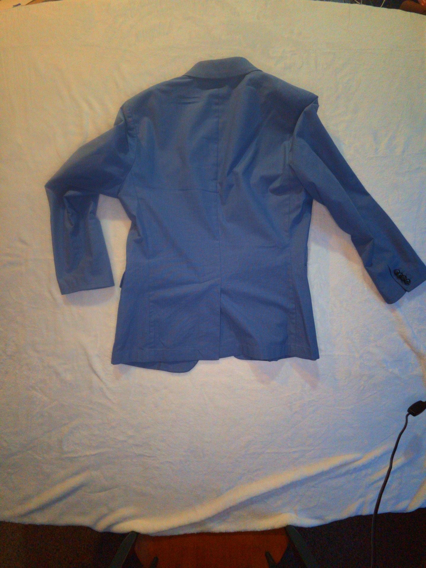 HUGO BOSS Men's Modern-Fit Superflex Jacket COLOR LIGHT BLUE SIZE 38R NEW 7