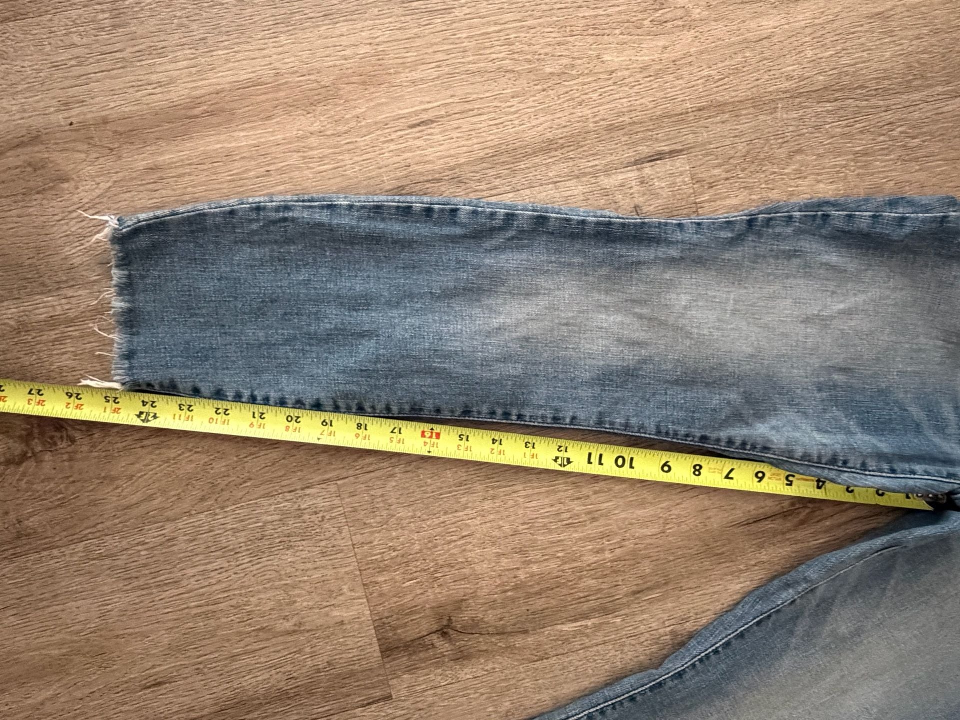 Lucky Brand High Rise Skinny Jeans Size 6/28 Raw Hem 5
