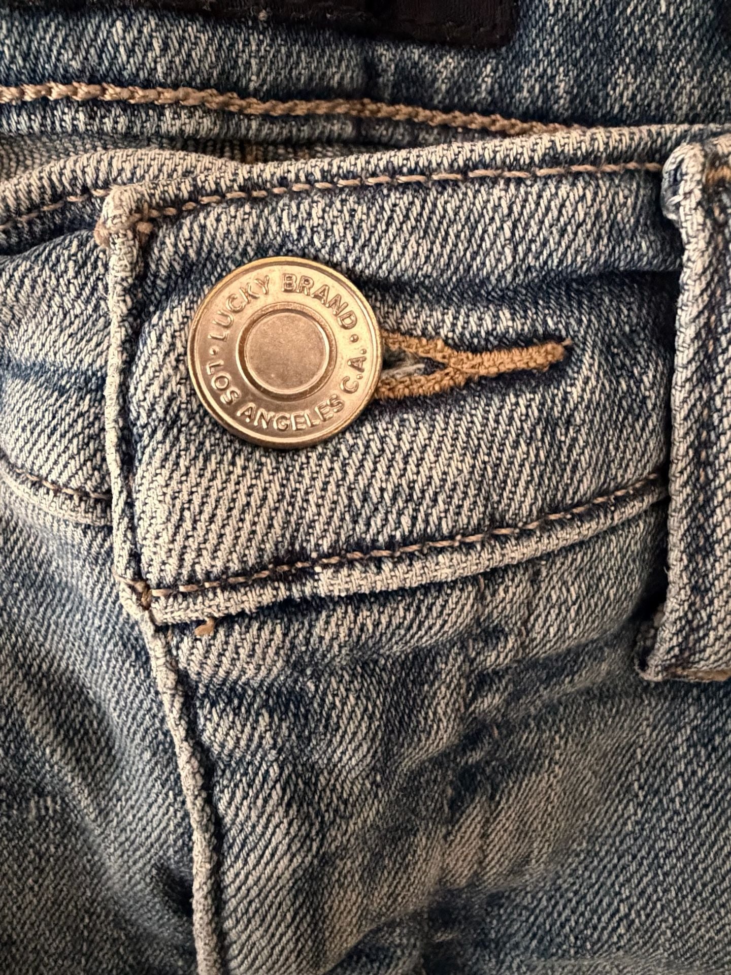 Lucky Brand High Rise Skinny Jeans Size 6/28 Raw Hem 10