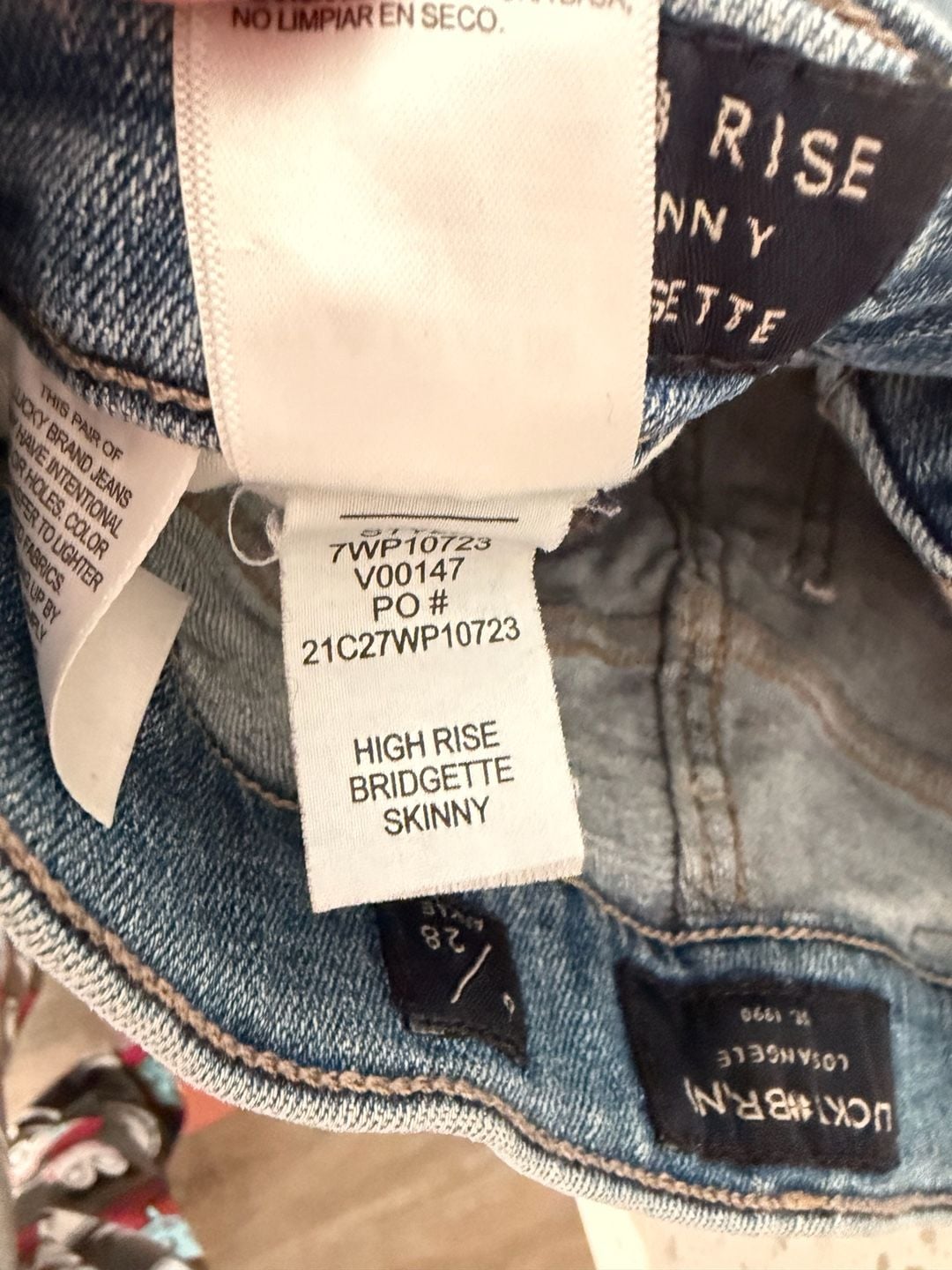 Lucky Brand High Rise Skinny Jeans Size 6/28 Raw Hem 11
