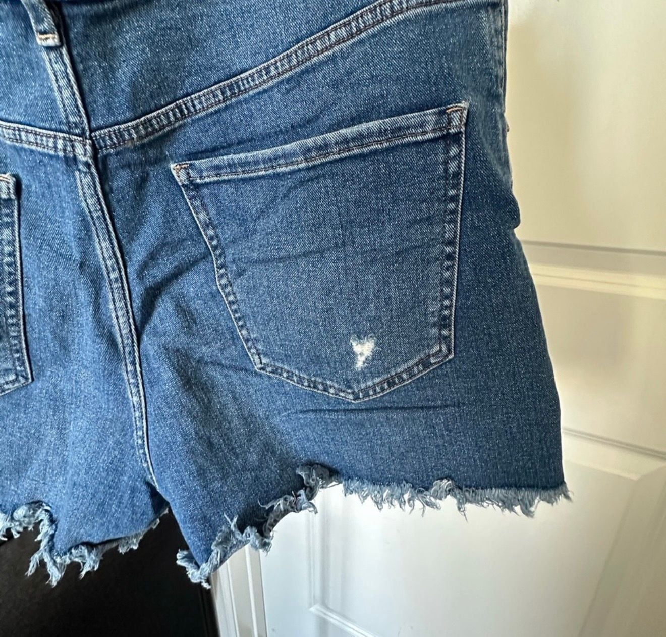 Express Cut Off Jean Shorts Mom Shorts Size 14 Hi Rise  7