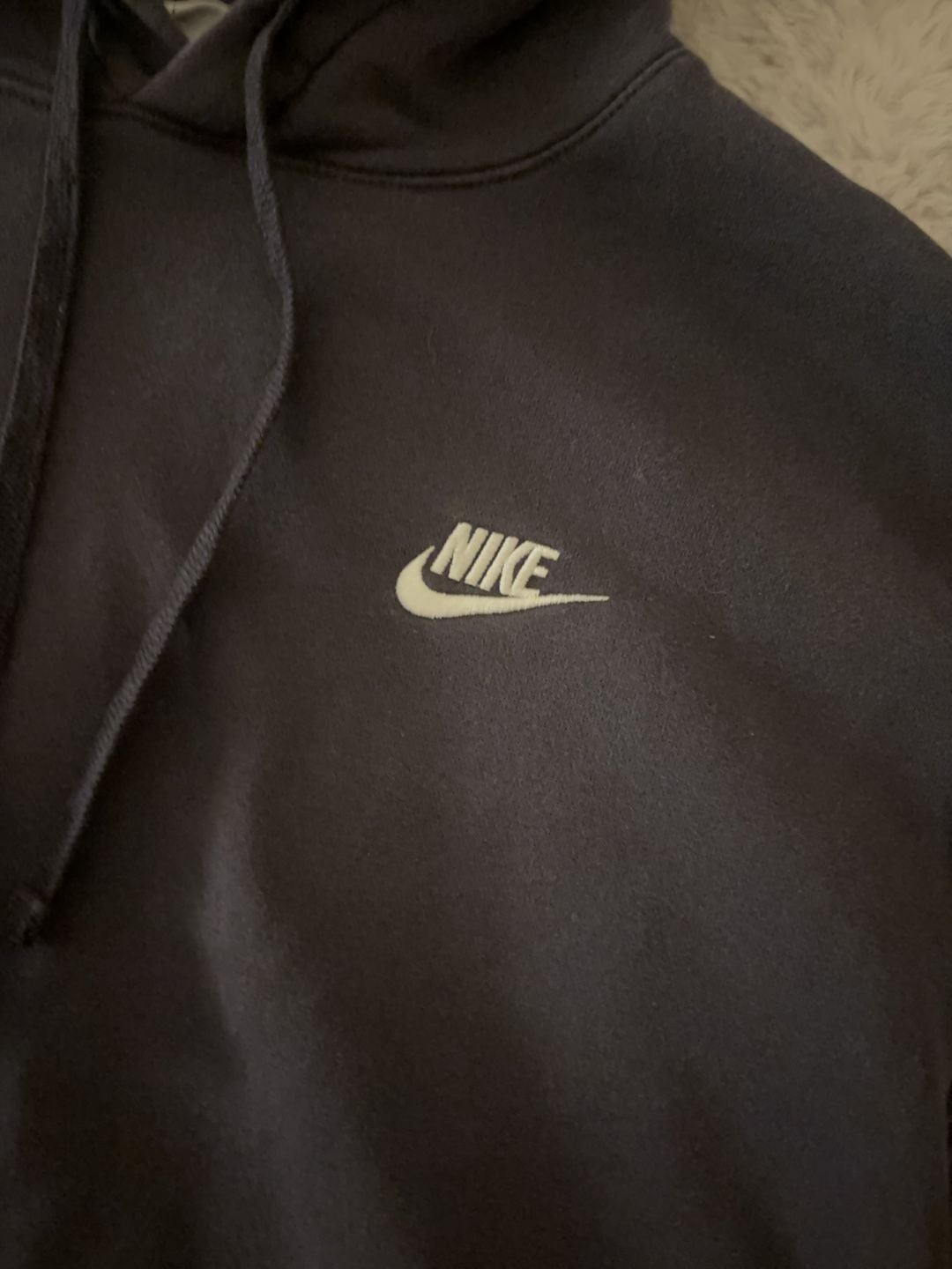 Nike Men's Size M Tall Pullover Hoodie Black 3