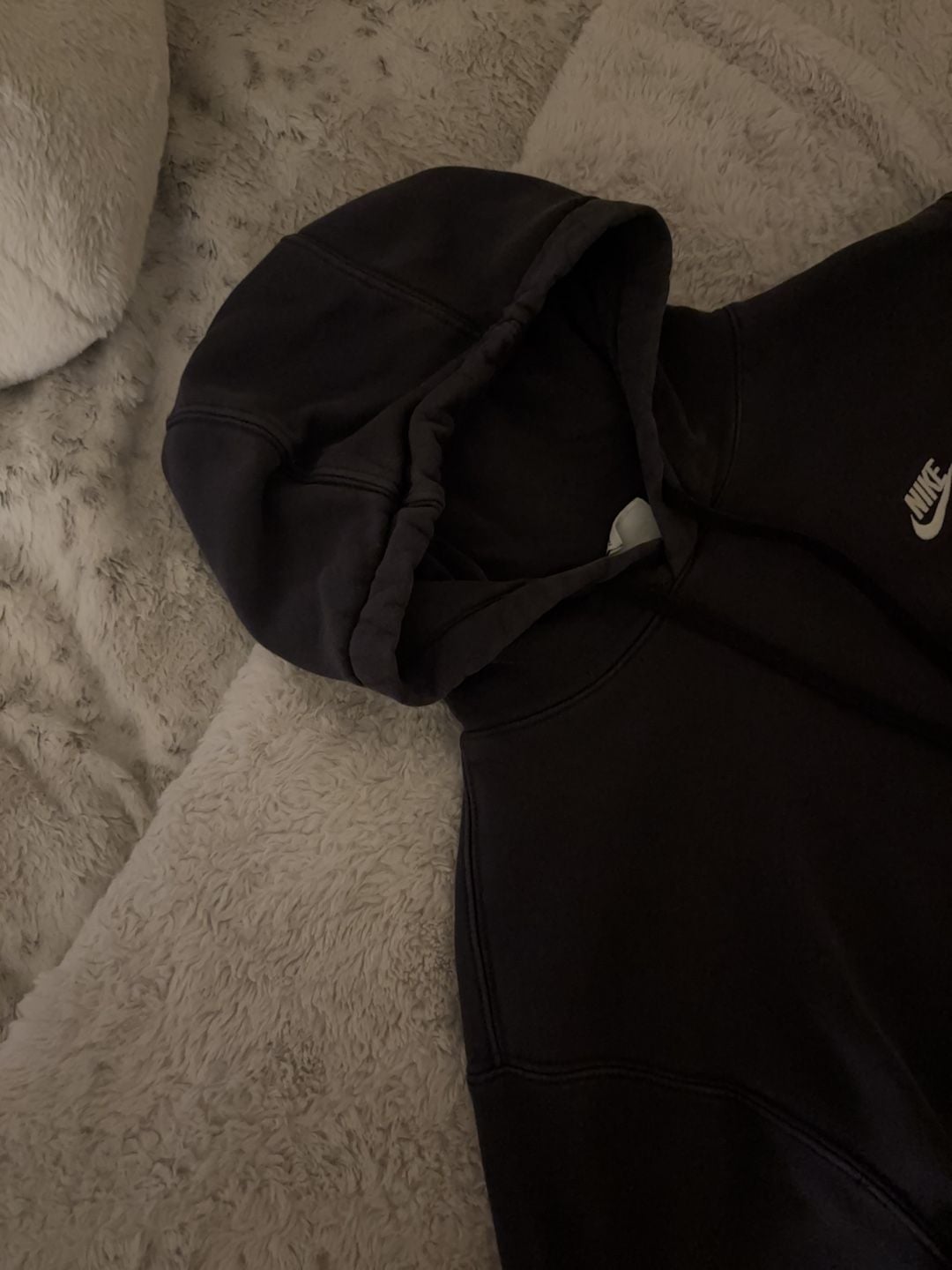 Nike Men's Size M Tall Pullover Hoodie Black 6
