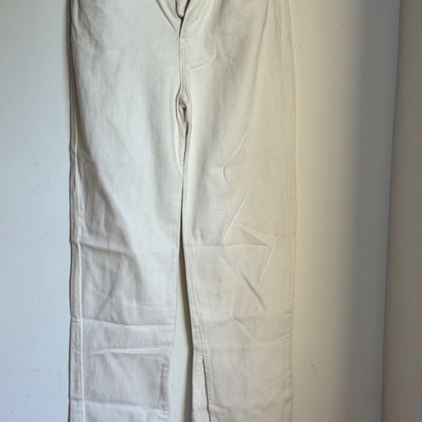 Sézane Size 36 Beige Lyocell Tapered Trousers