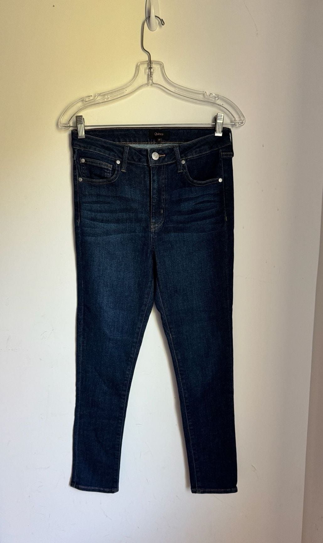 Quince Women's Size 27 Dark Wash Skinny Jeans 2