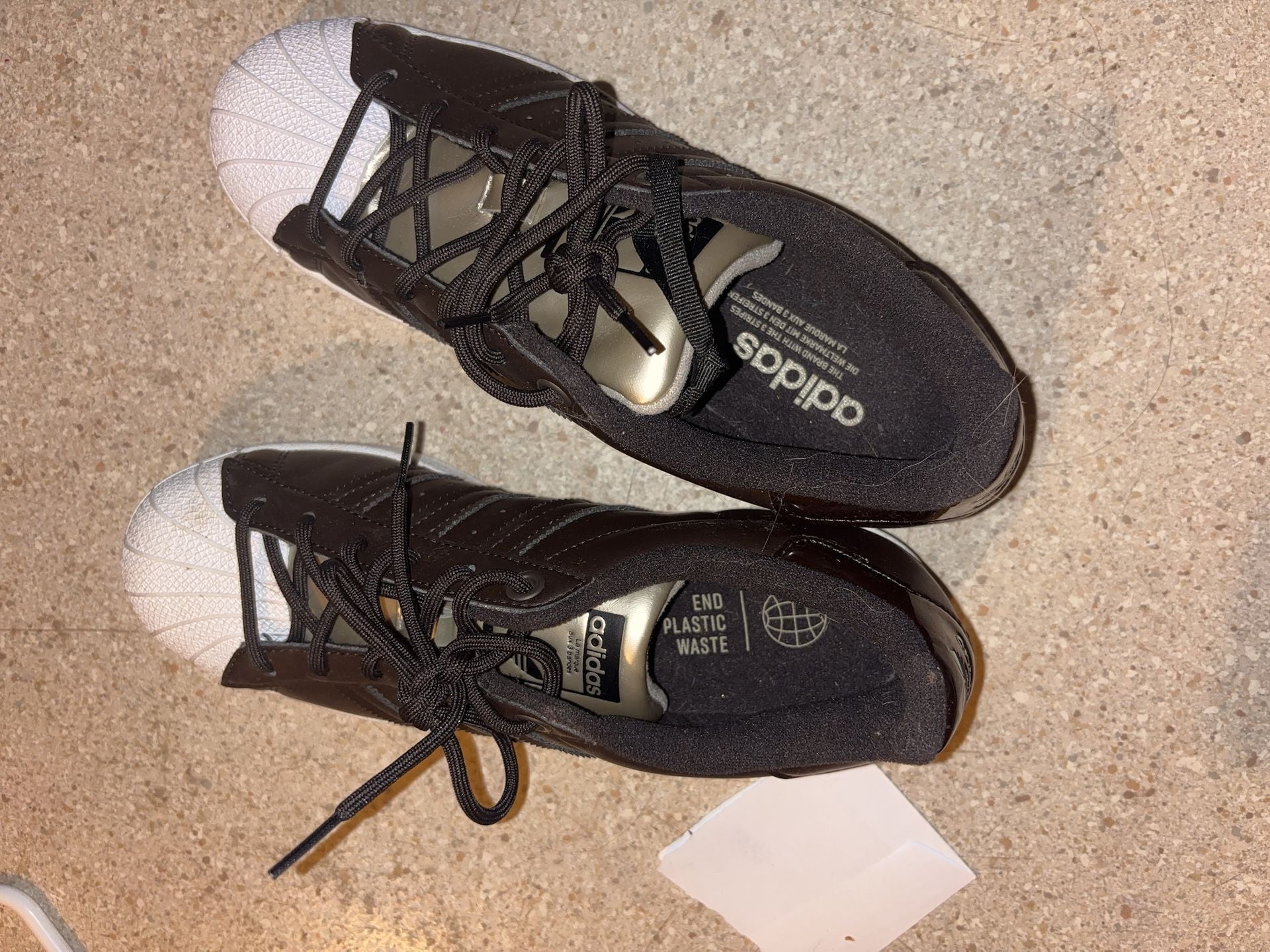 Adidas Superstar End Plastic Waste Sneakers Brown Size 7.5 1