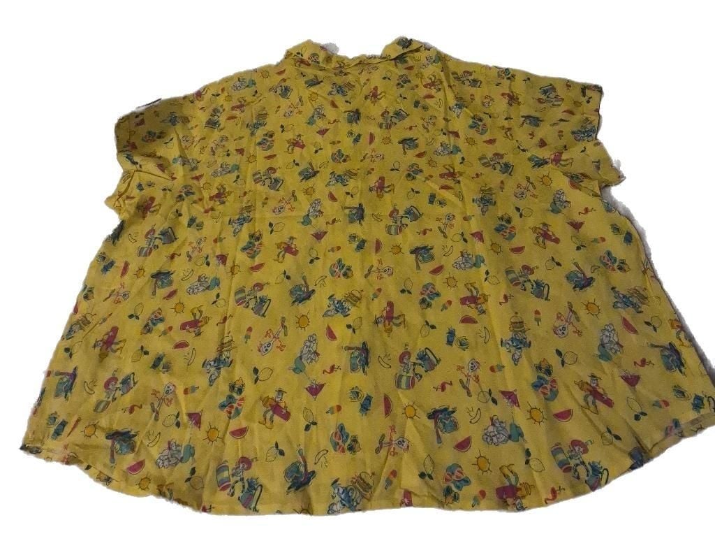 Disney Toy Story Summer Print Button Down Shirt 3X 9