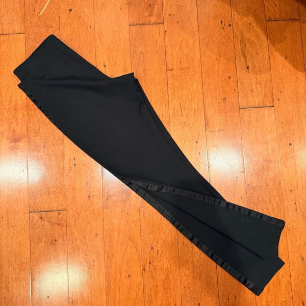 NWT Polo Ralph Lauren Black Tuxedo Stripe Leggings Size 8