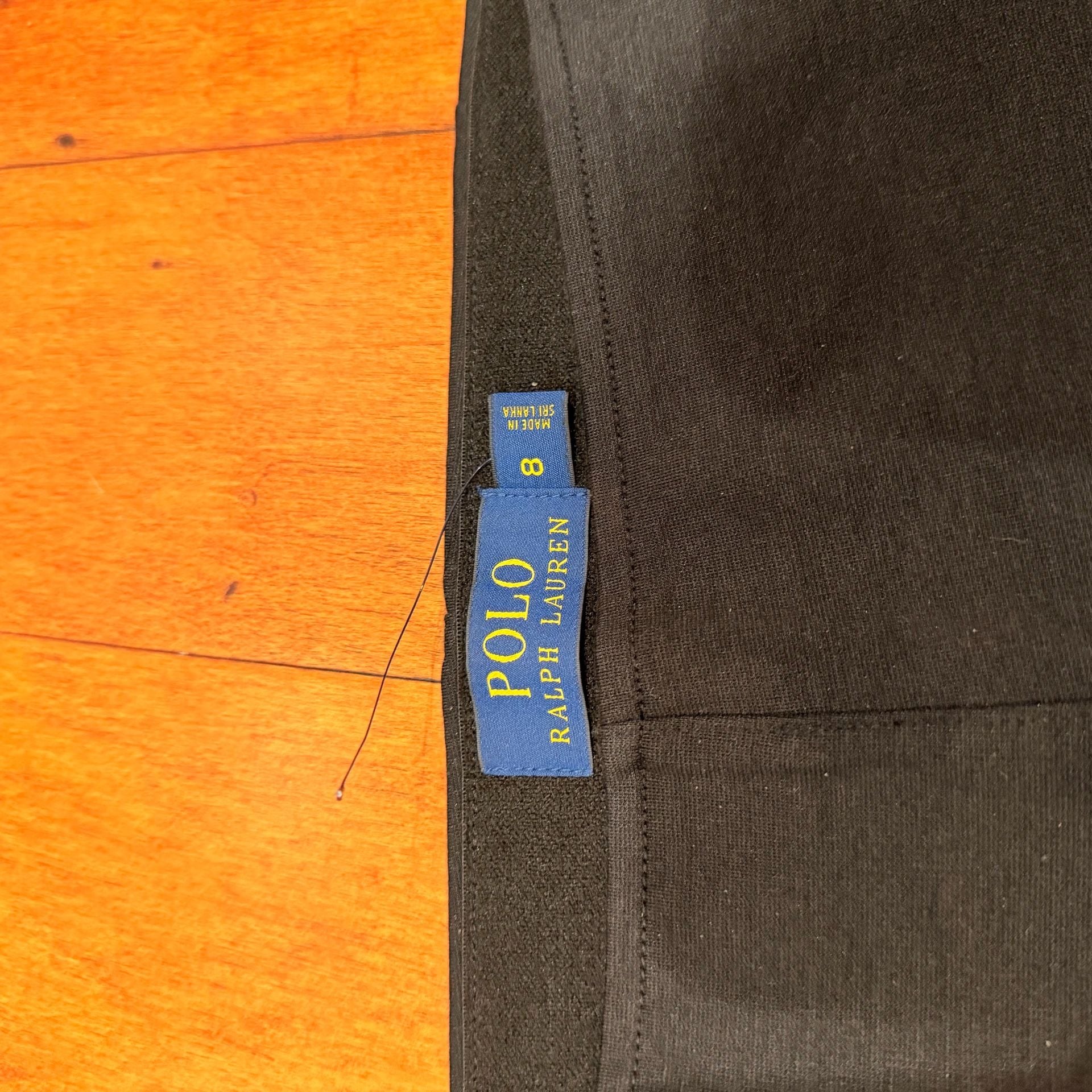 NWT Polo Ralph Lauren Black Tuxedo Stripe Leggings Size 8 5