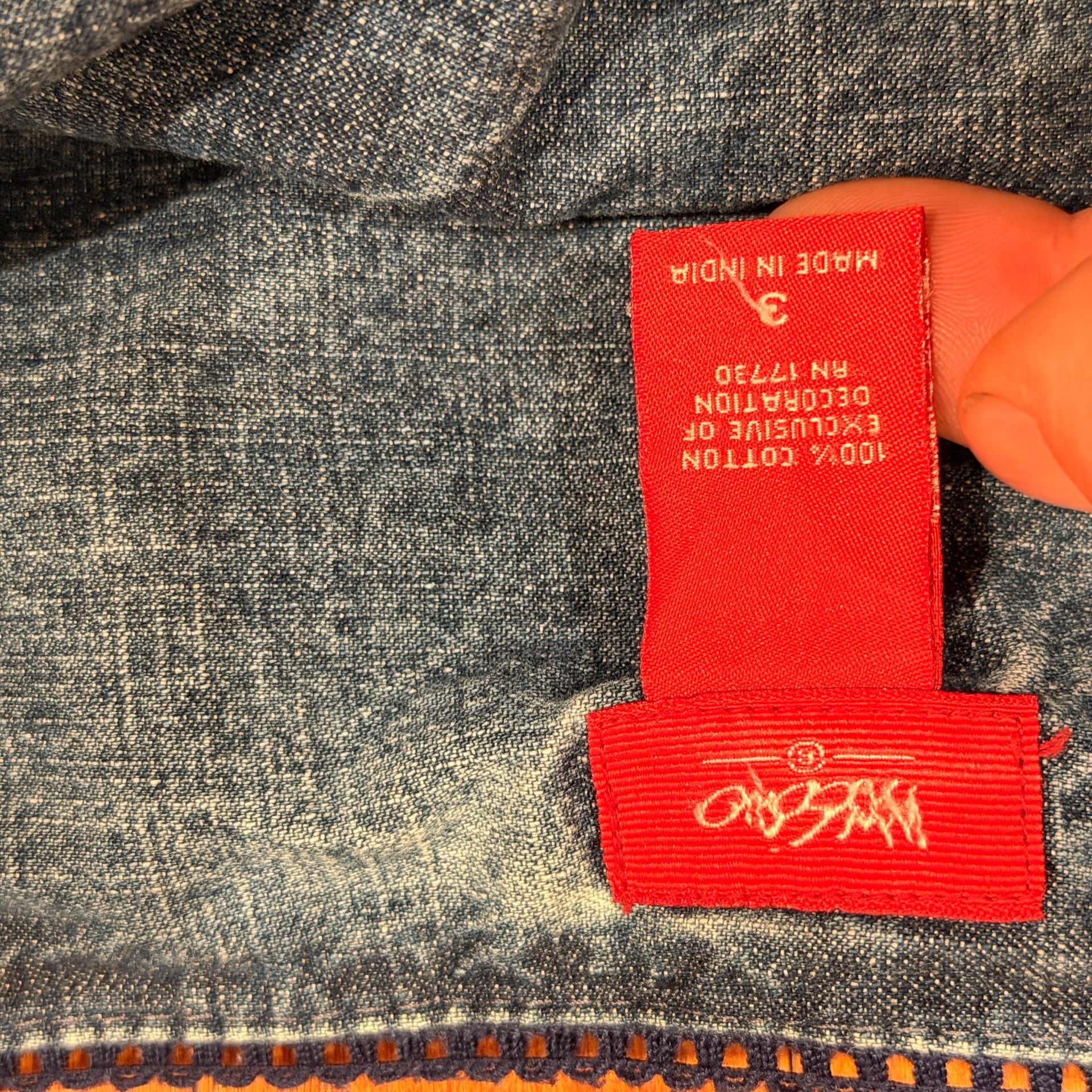 Real Y2K vintage Mossimo Size 3 Denim Tiered Mini Skirt 3
