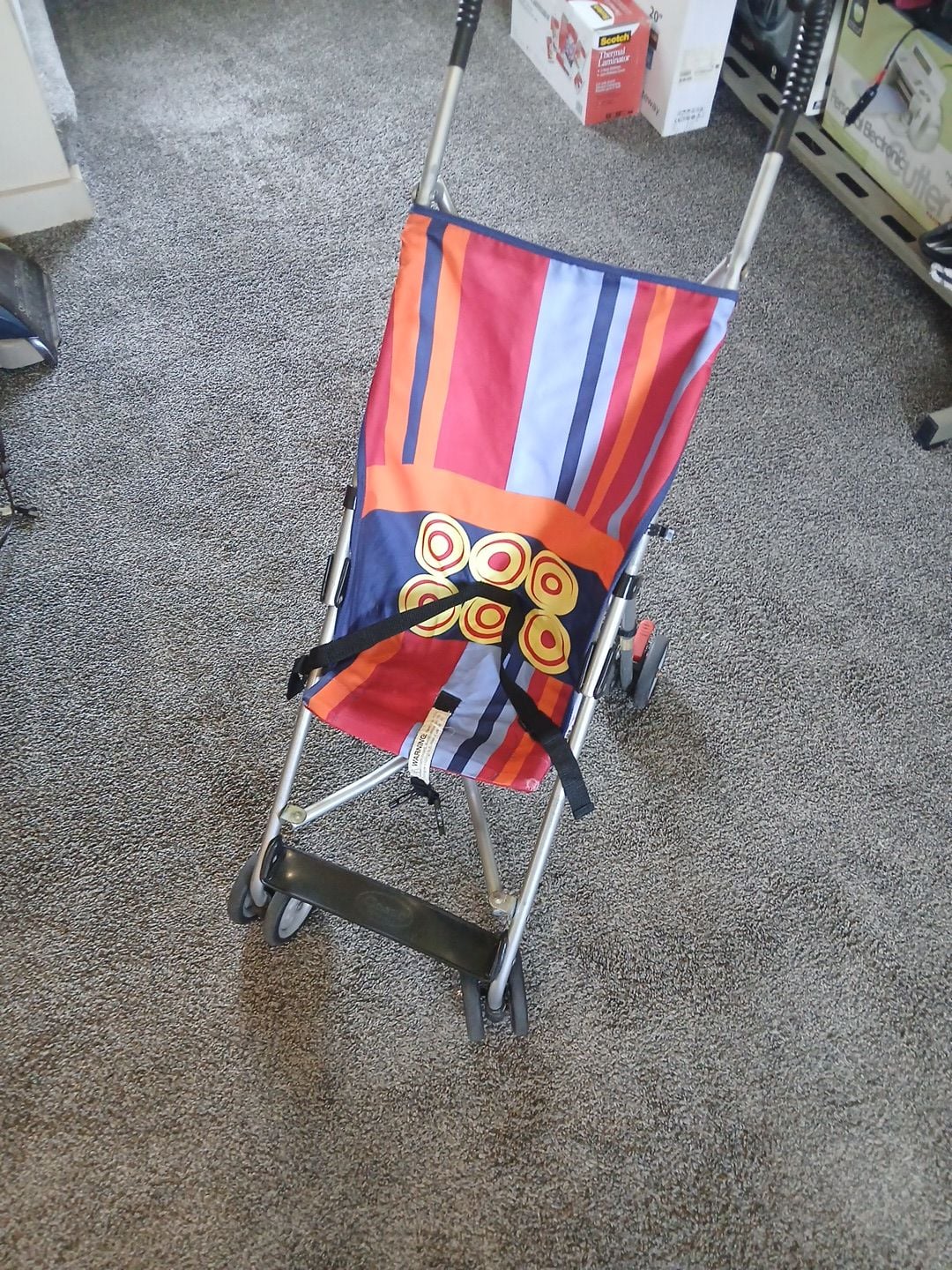 Cosco Juvenile Doll Umbrella Stroller Striped Pattern 1
