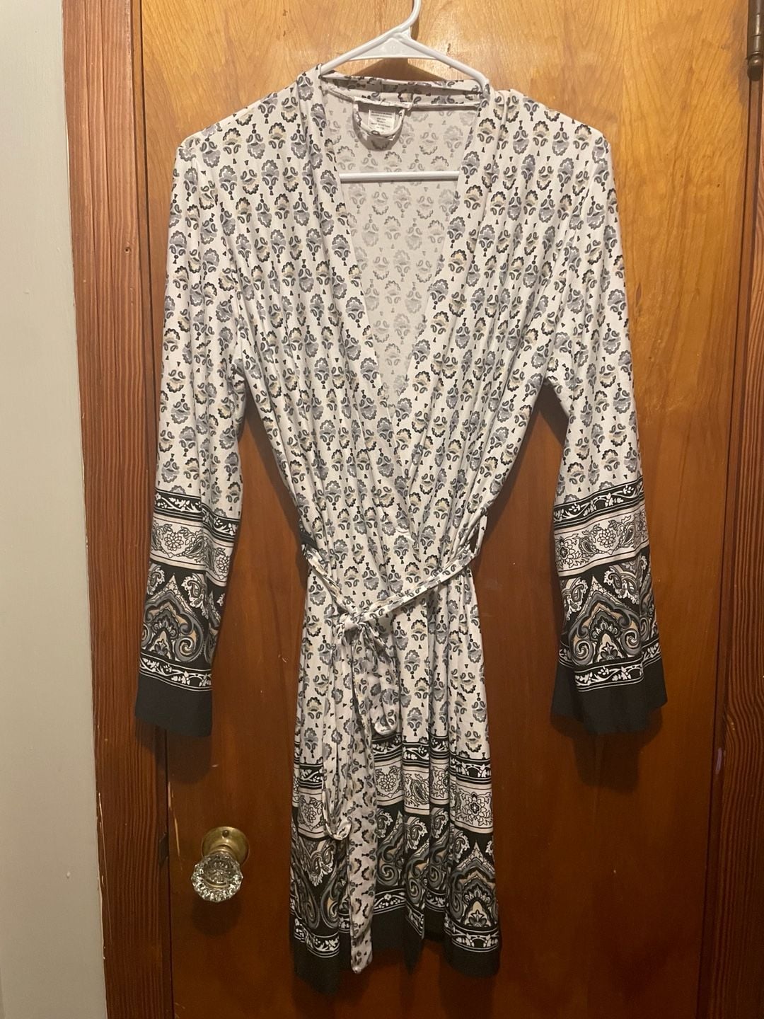 Linea Donatella Paisley Print Wrap Robe S/M 2