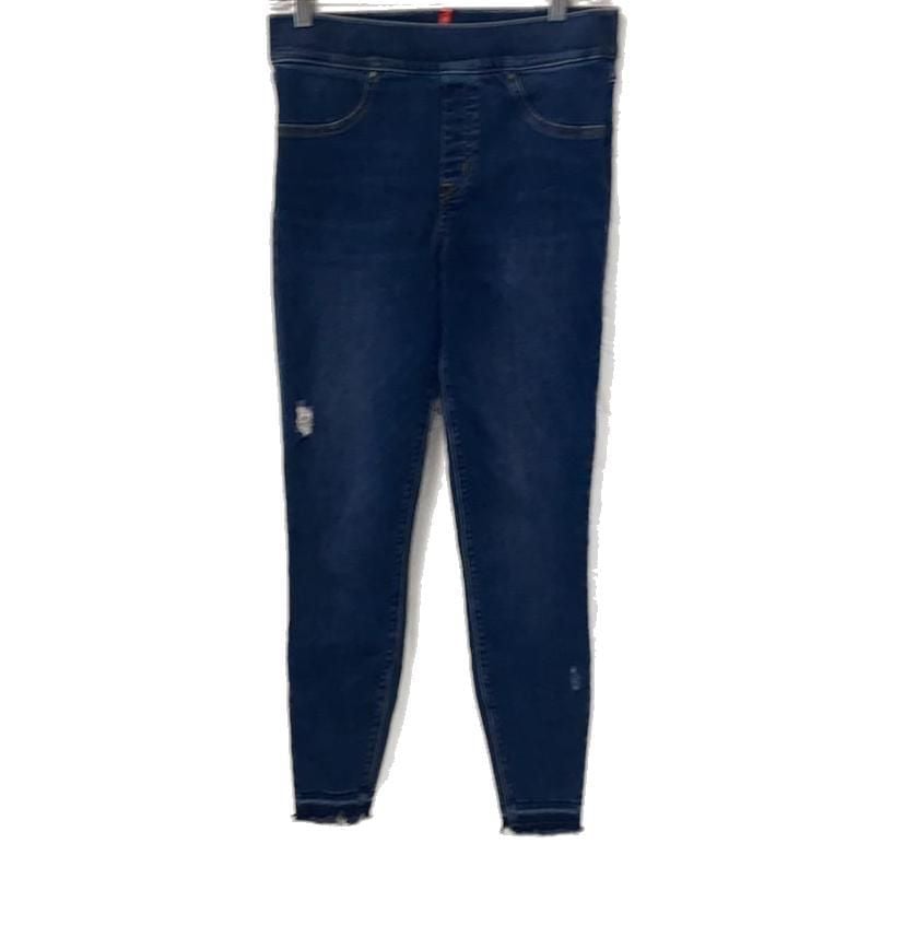 Spanx Size M Distressed Ankle Skinny Jeans 2