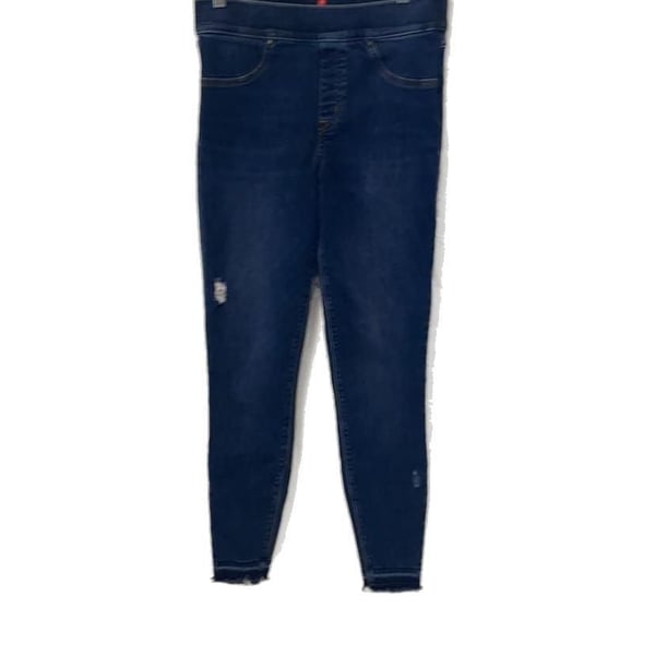 Spanx Size M Distressed Ankle Skinny Jeans