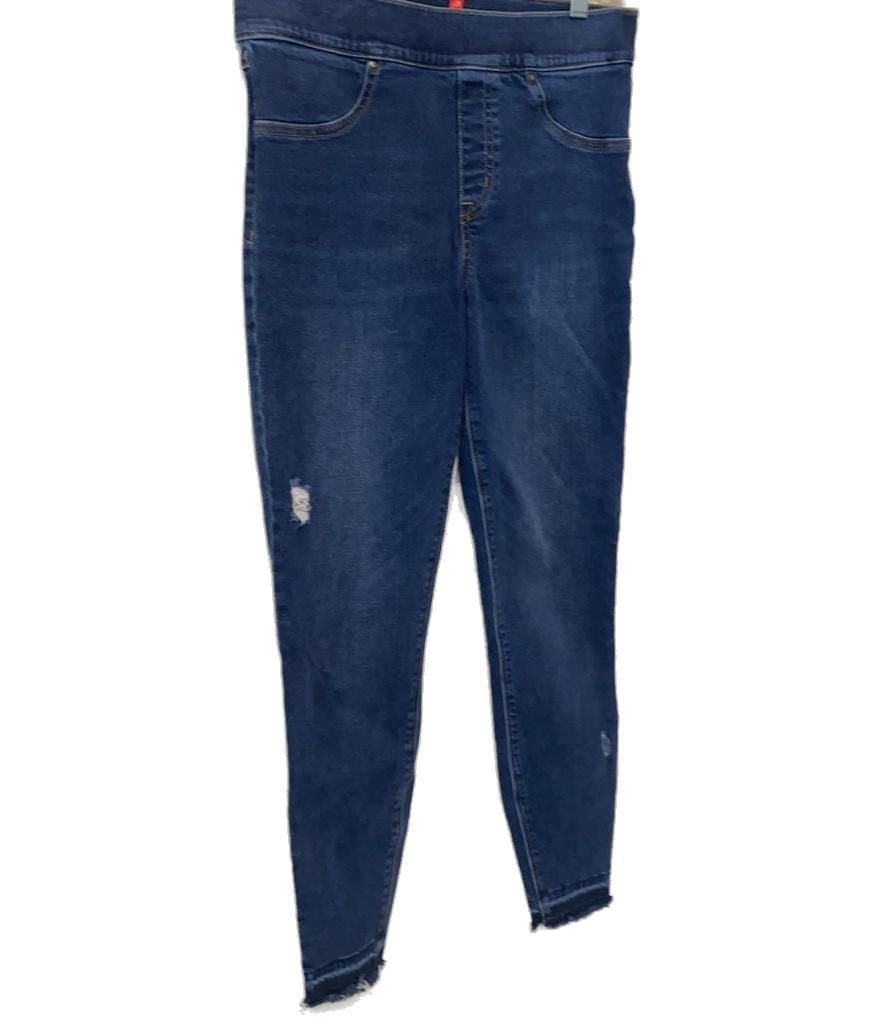 Spanx Size M Distressed Ankle Skinny Jeans 3