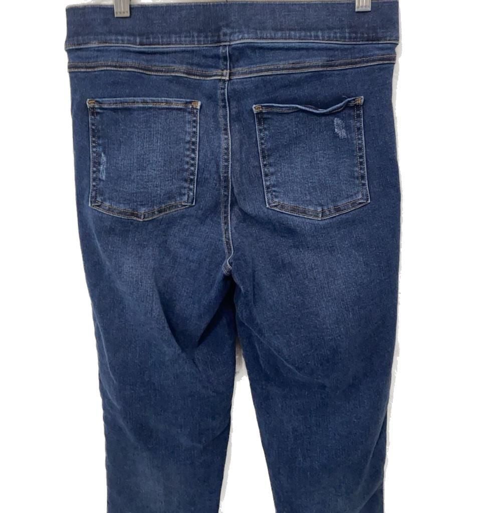 Spanx Size M Distressed Ankle Skinny Jeans 5