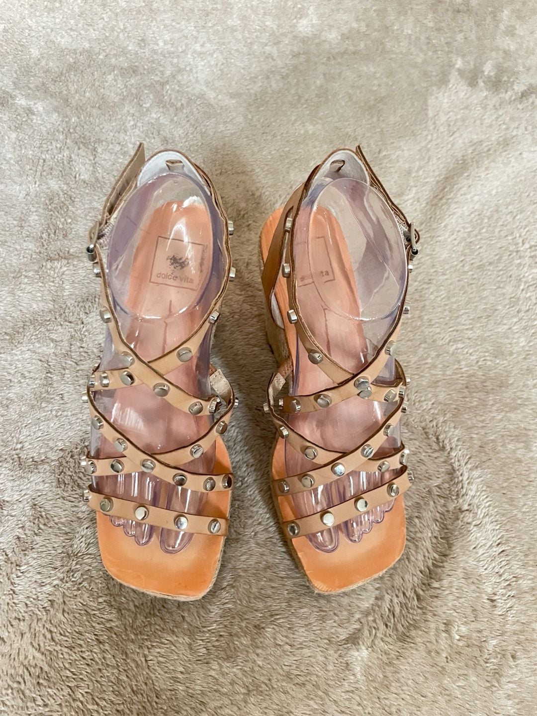 Dolce Vita Maxton Studded Espadrille Wedge Sandals Size 8 - Women Summer Wedges Heels Sandals 5
