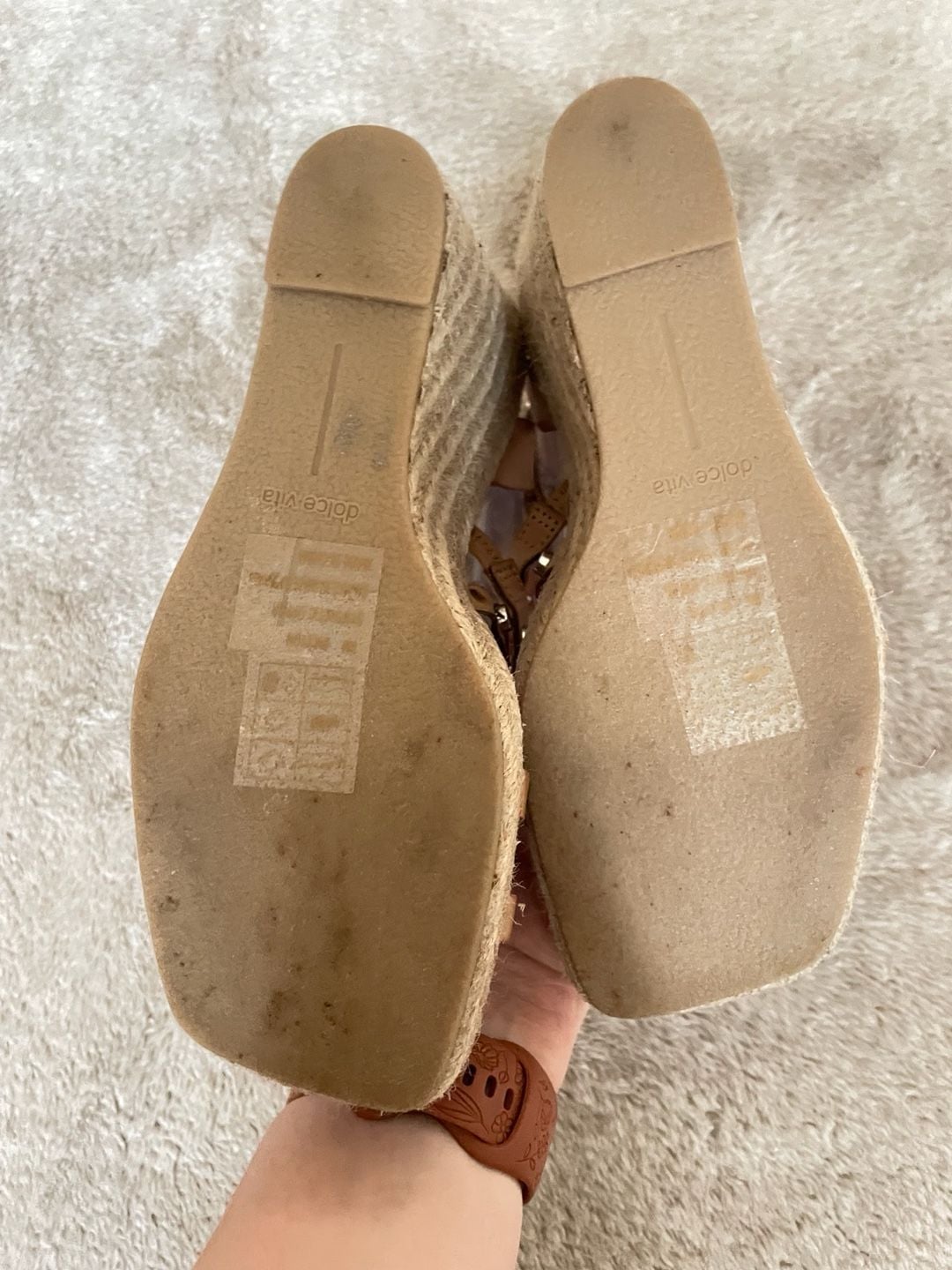Dolce Vita Maxton Studded Espadrille Wedge Sandals Size 8 - Women Summer Wedges Heels Sandals 9