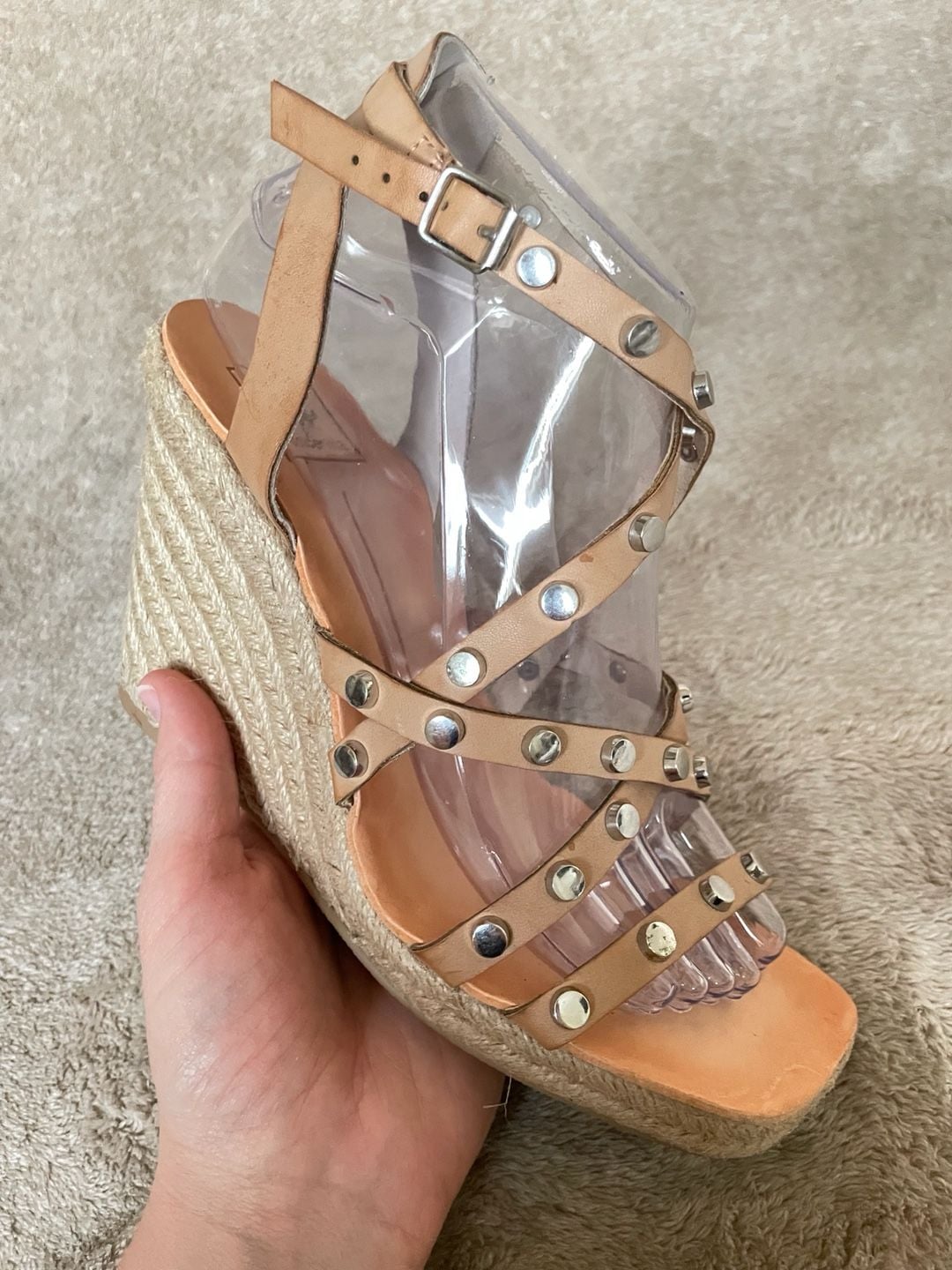 Dolce Vita Maxton Studded Espadrille Wedge Sandals Size 8 - Women Summer Wedges Heels Sandals 11