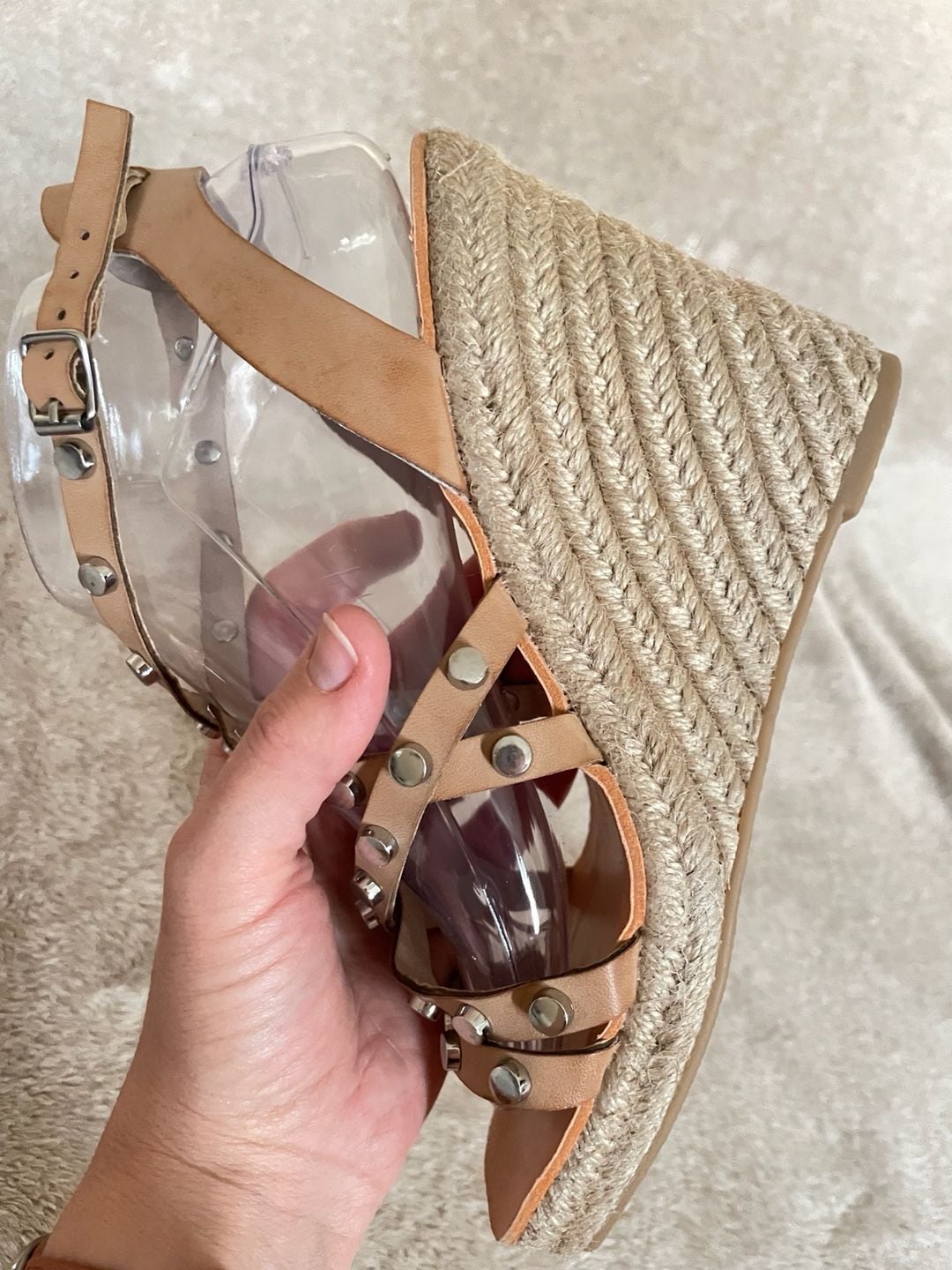 Dolce Vita Maxton Studded Espadrille Wedge Sandals Size 8 - Women Summer Wedges Heels Sandals 13