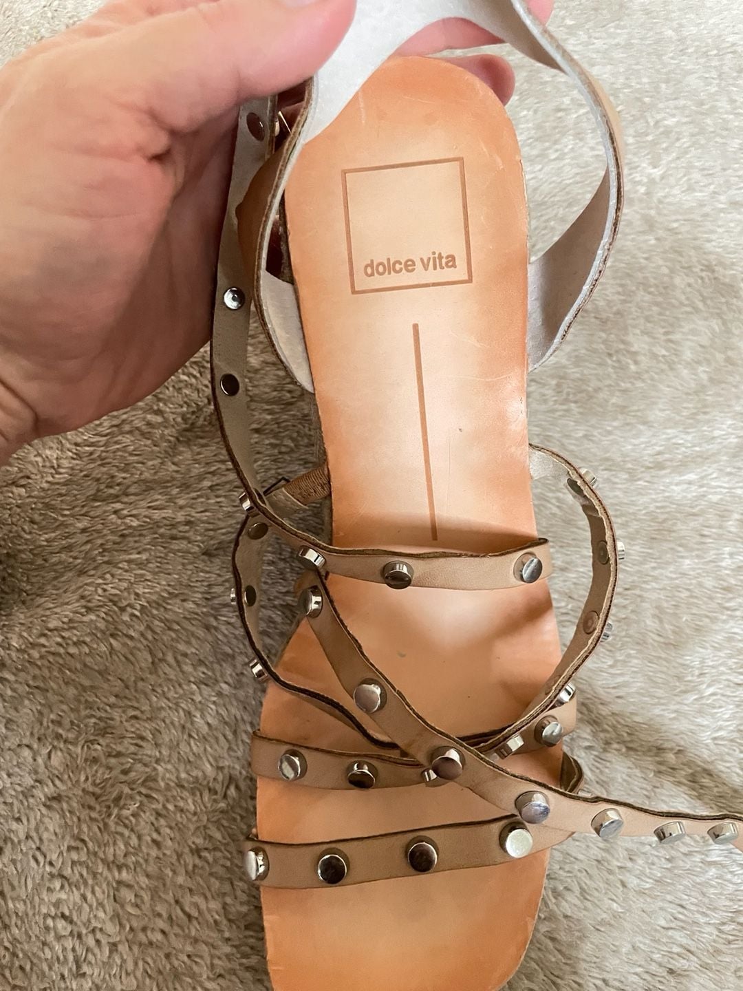 Dolce Vita Maxton Studded Espadrille Wedge Sandals Size 8 - Women Summer Wedges Heels Sandals 14