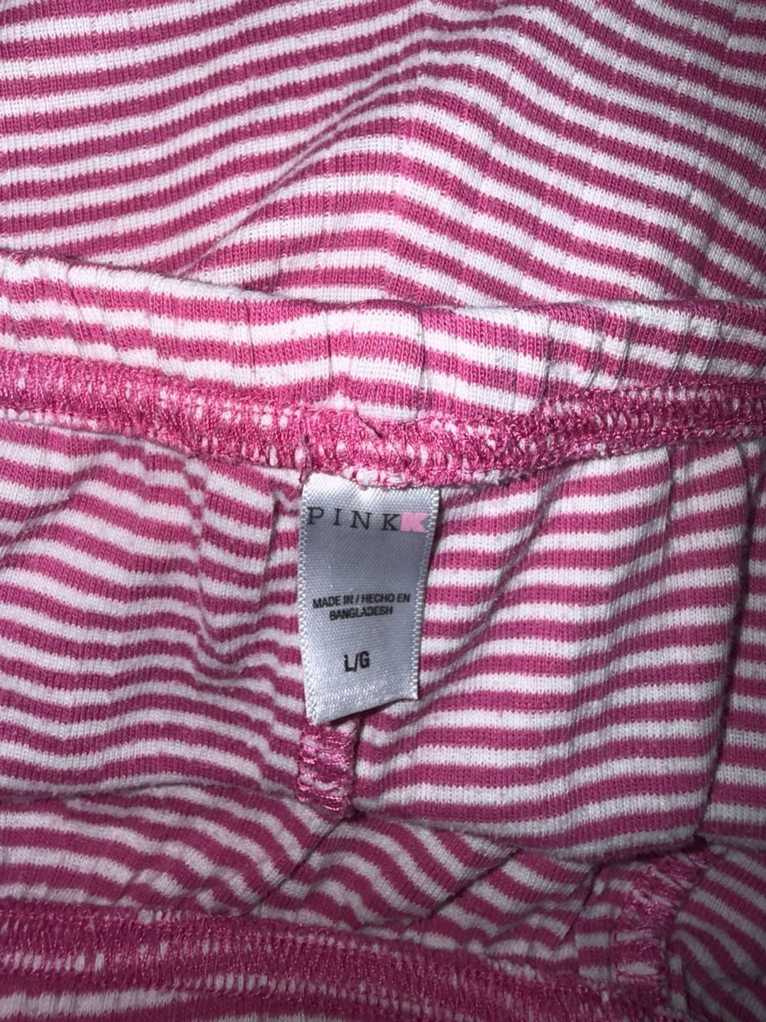 Victoria's Secret PINK Striped Lounge Pajama Pants Size Large 2