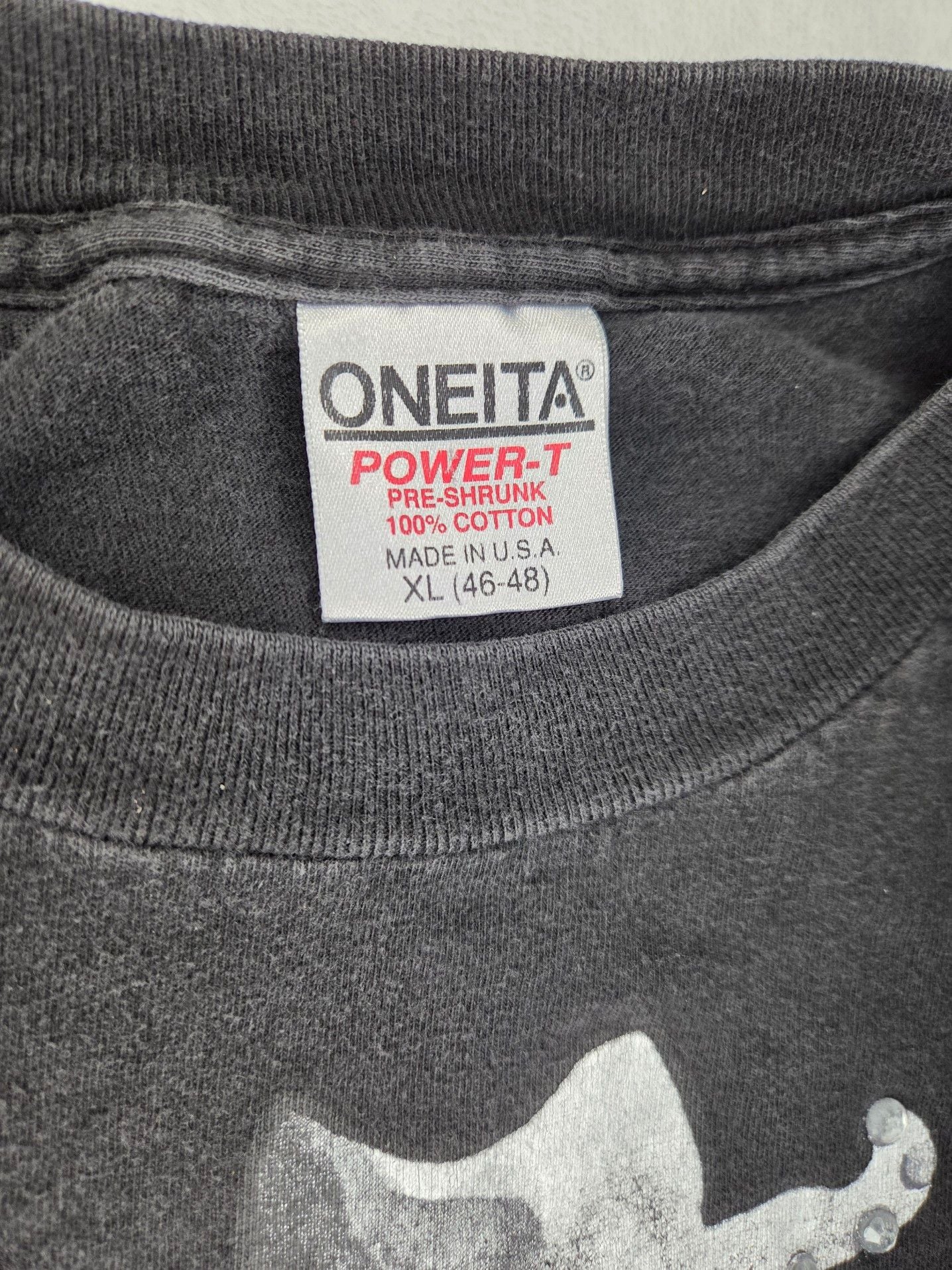 Vintage 90s Oneita Cowboy Graphic T-Shirt XL 3