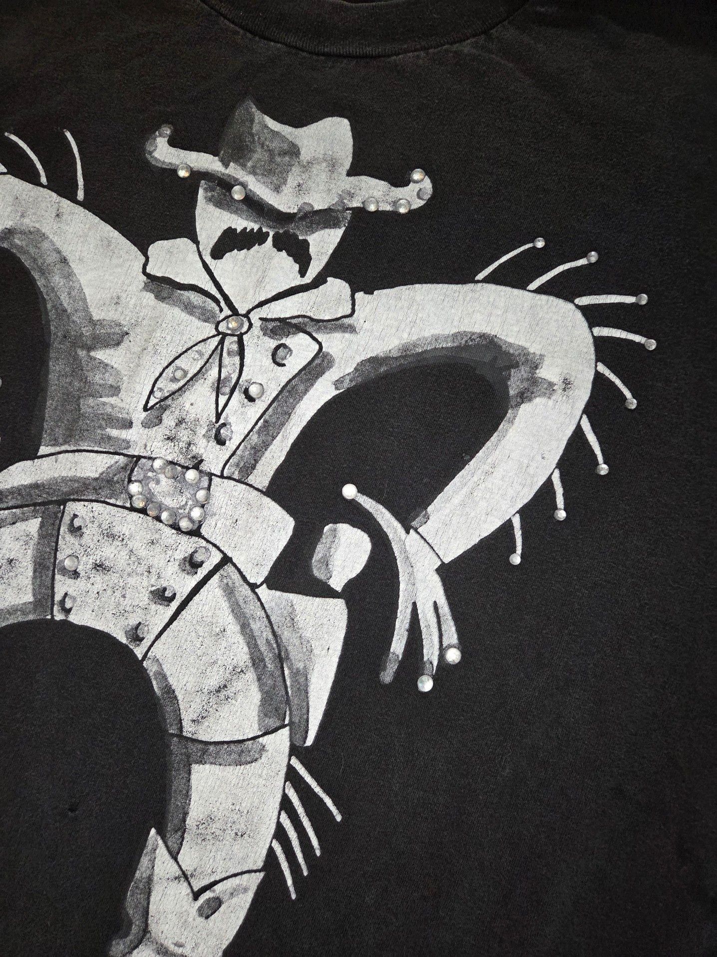 Vintage 90s Oneita Cowboy Graphic T-Shirt XL 6