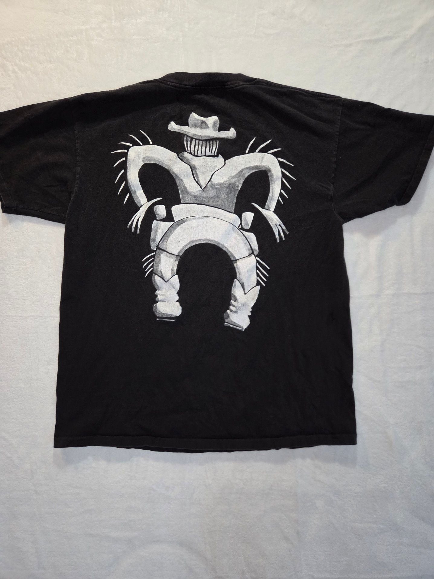 Vintage 90s Oneita Cowboy Graphic T-Shirt XL 8