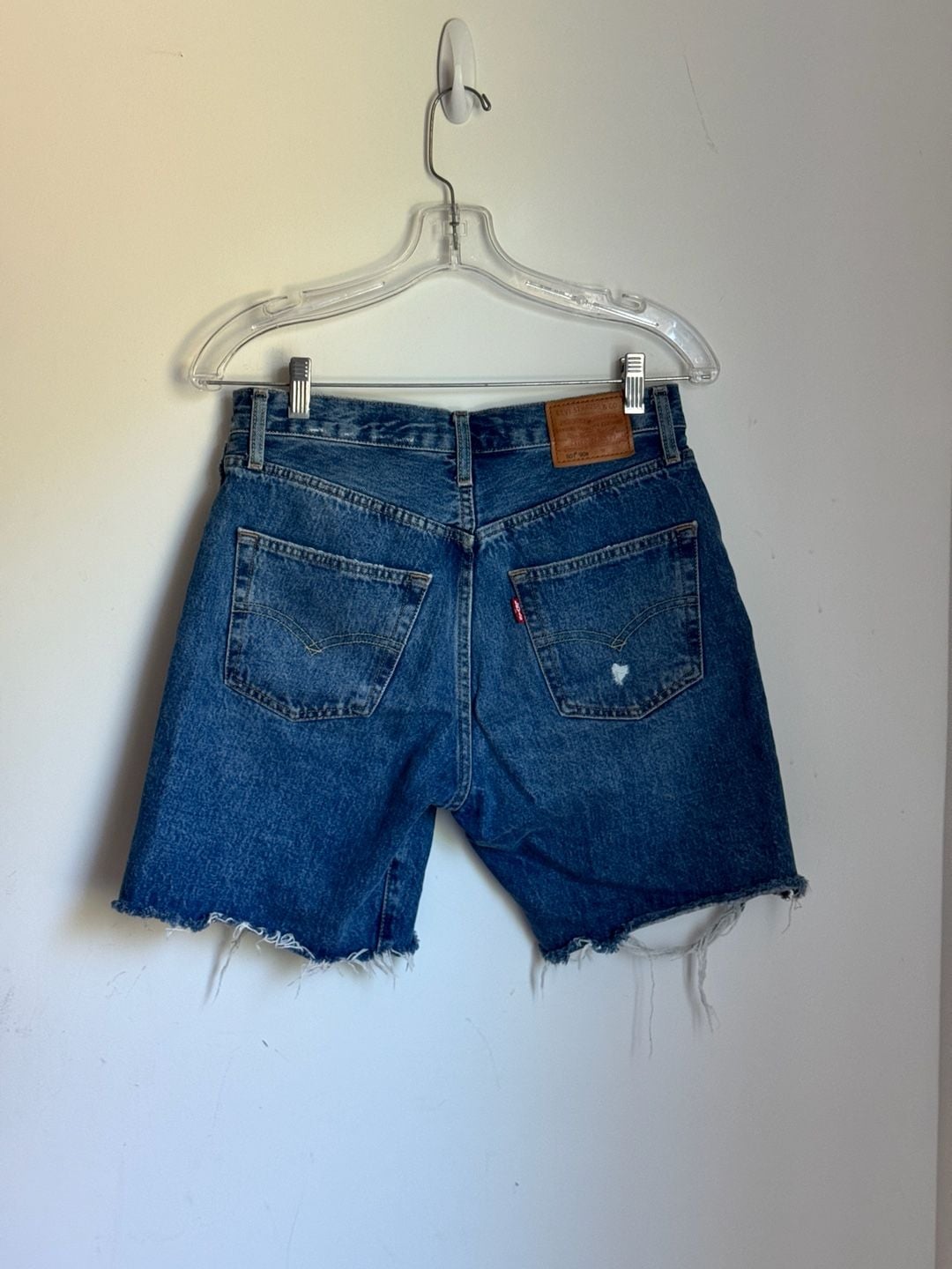 Levi's 501 Original Distressed Denim Shorts 3