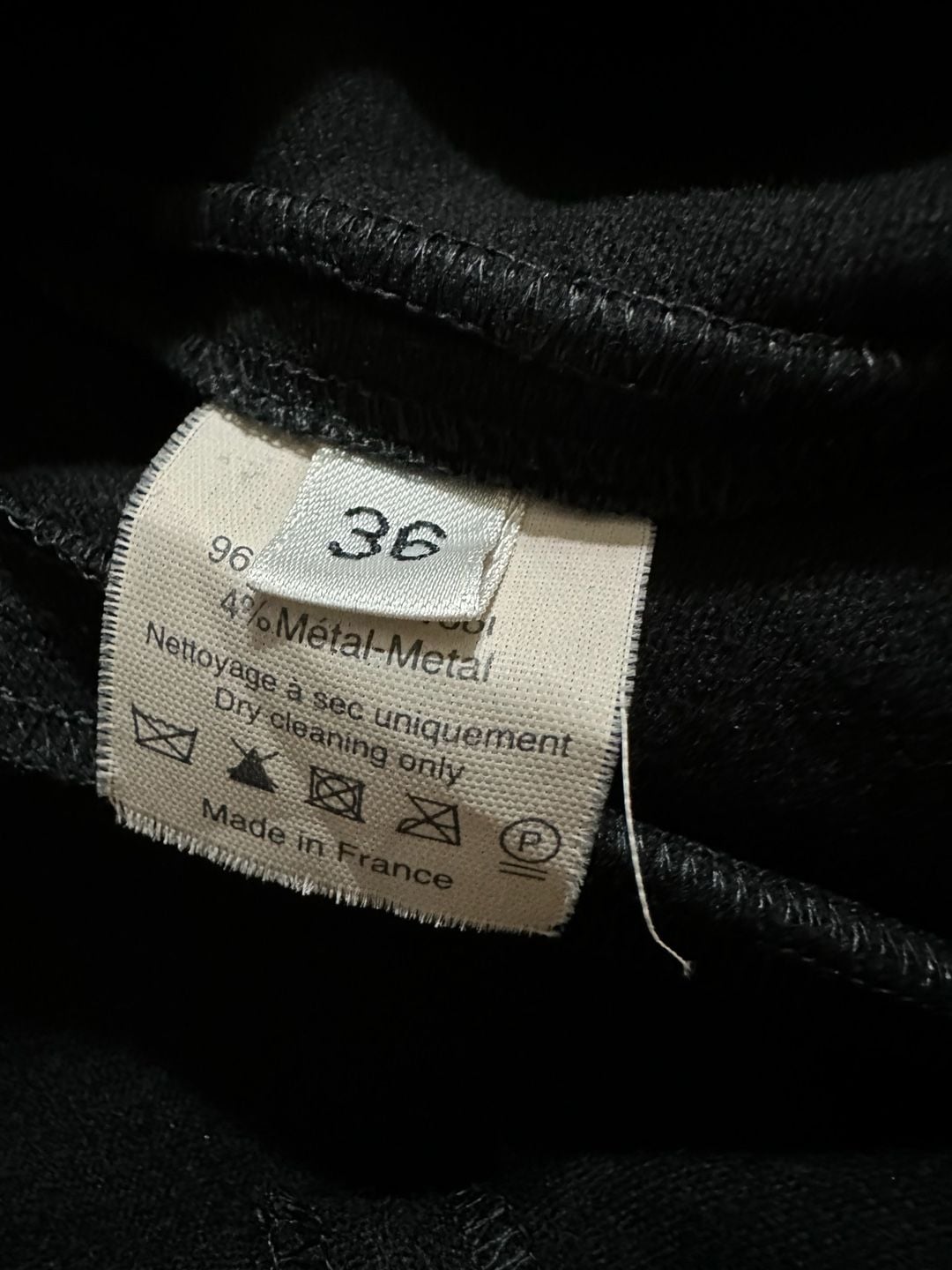 Lanvin Hiver 2007 Black Wool Blend Midi Skirt Size 36 8