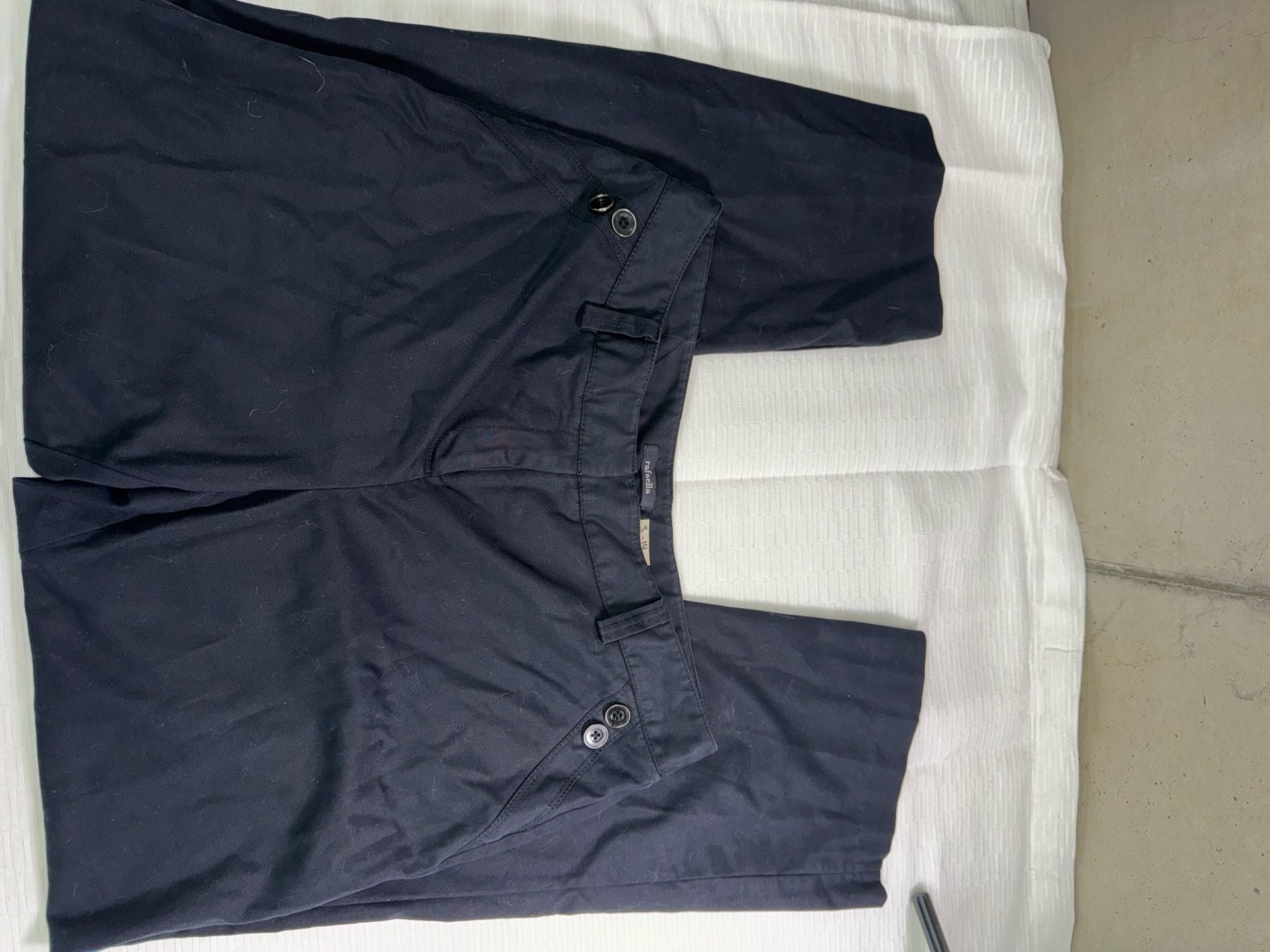 Rafaella Women's Black Cotton Blend Dress Pants Size 12 1