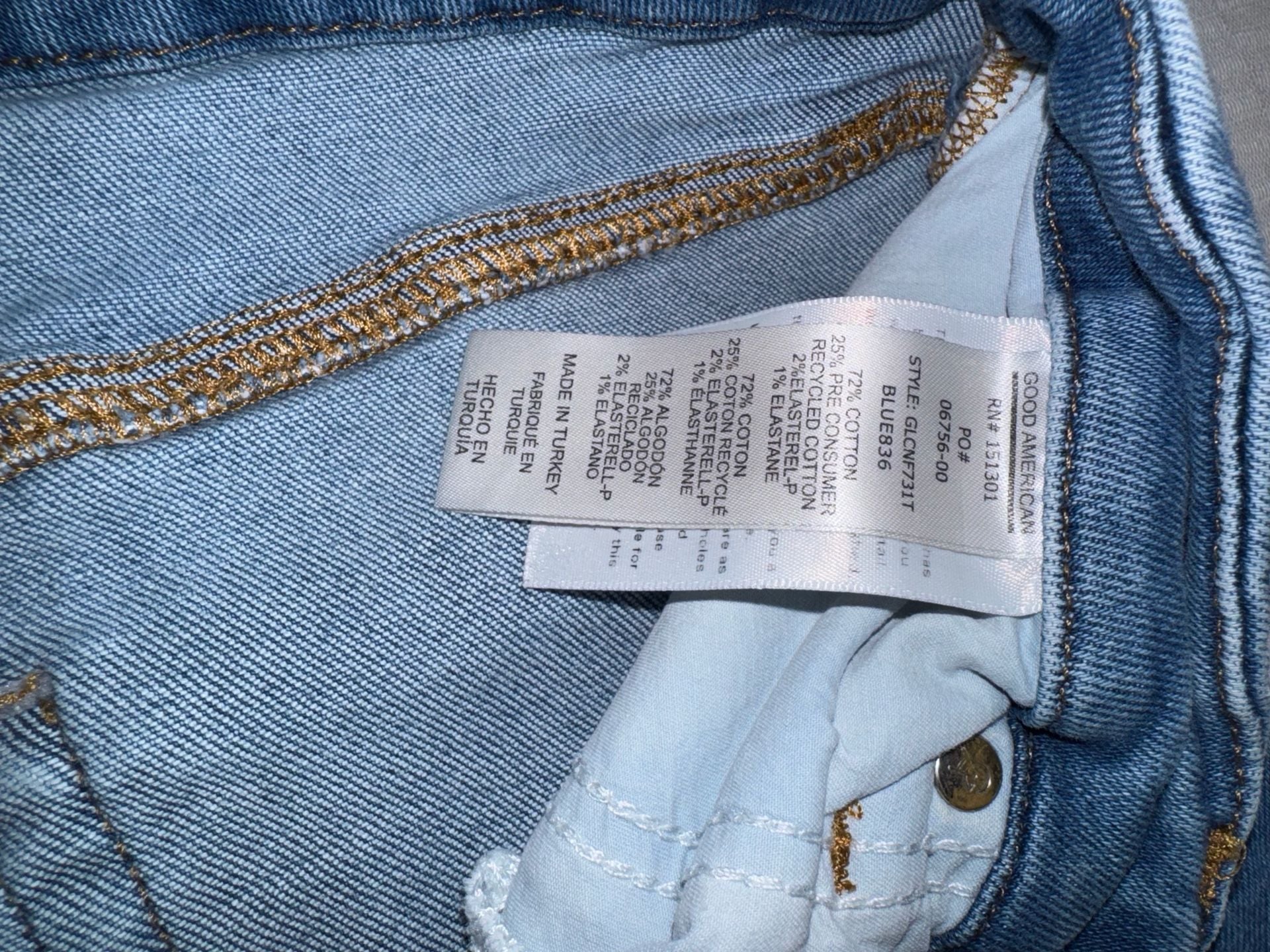 Good American Size 10/30 Distressed Skinny Jeans 4
