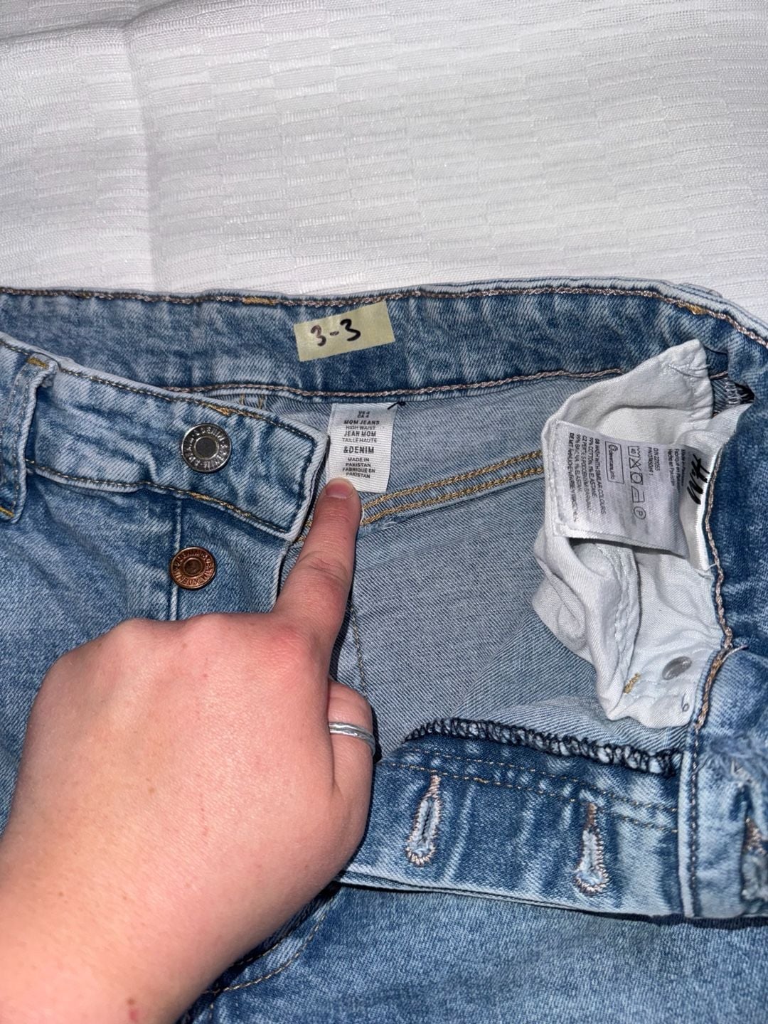 H&M Mom Jeans High Waist Size 4 3