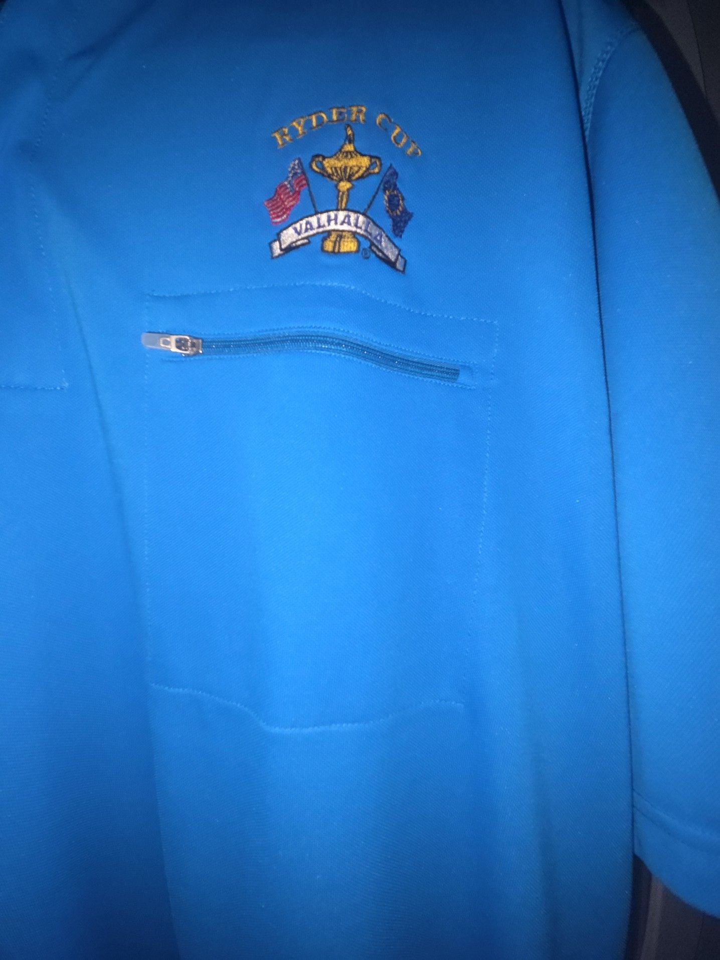 Antigua Ryder Cup Valhalla Golf Polo Shirt Blue XL 4