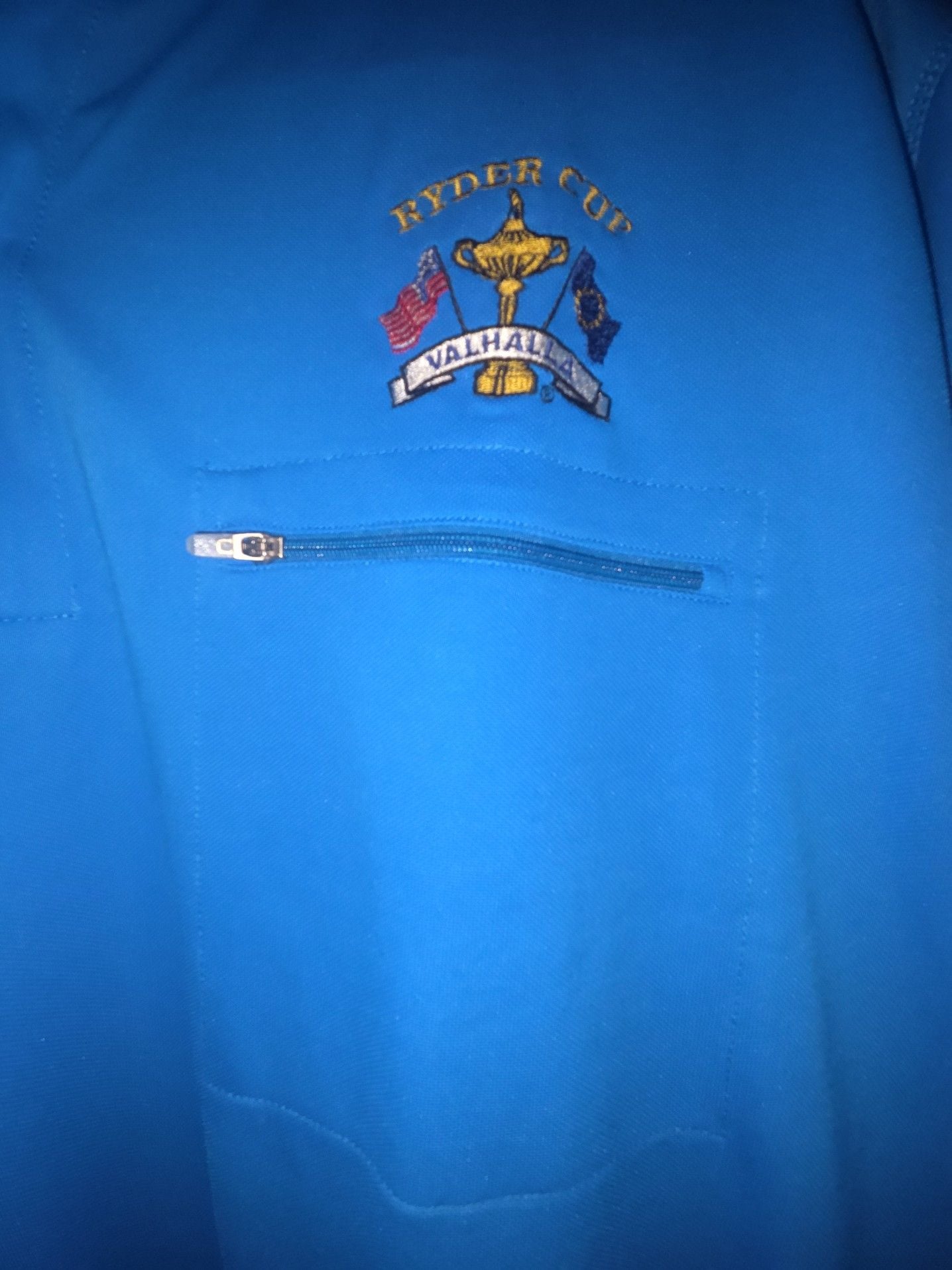 Antigua Ryder Cup Valhalla Golf Polo Shirt Blue XL 5