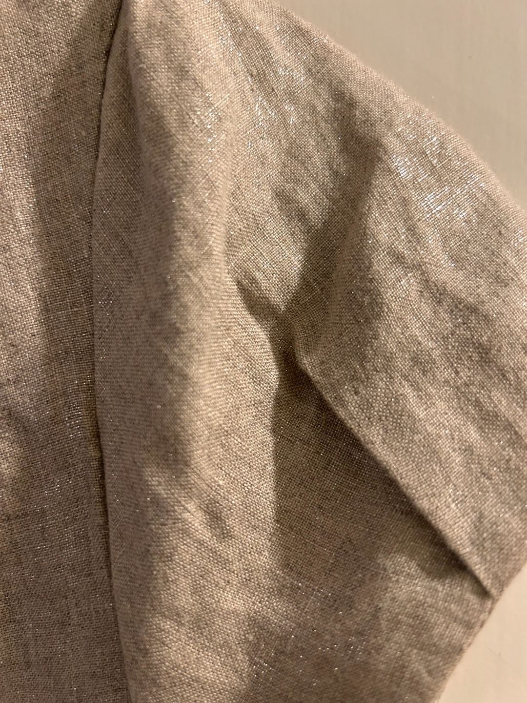 Erica Tanov Metallic Linen Short Sleeve Jacket Size 1 15