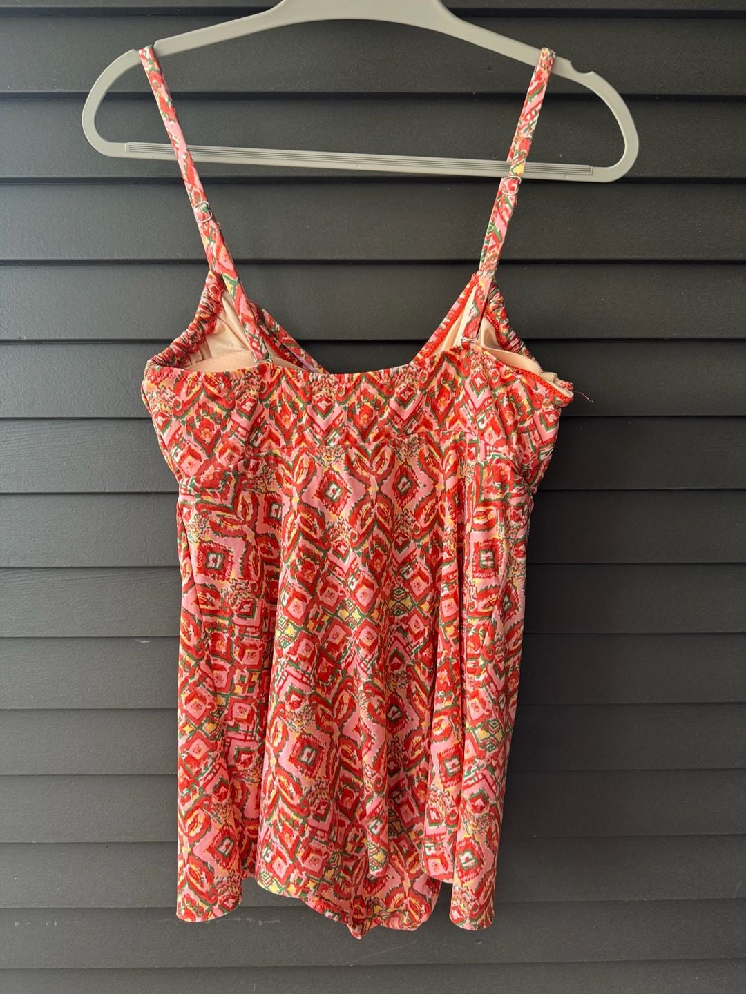 Garnet Hill Ruched-Overlay One-Piece Swimsuit Size 10 3