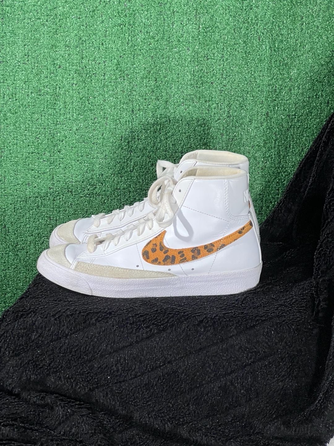 Nike Blazer Mid '77 Vintage Leopard Print Sneakers Size 8.5 2