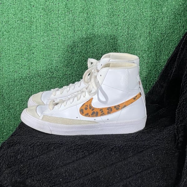 Nike Blazer Mid '77 Vintage Leopard Print Sneakers Size 8.5