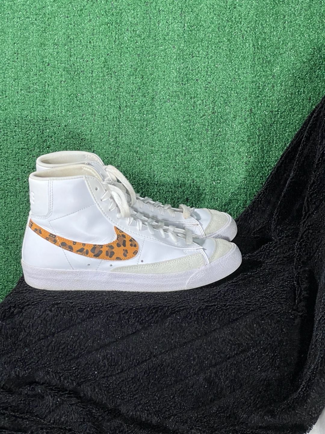 Nike Blazer Mid '77 Vintage Leopard Print Sneakers Size 8.5 4